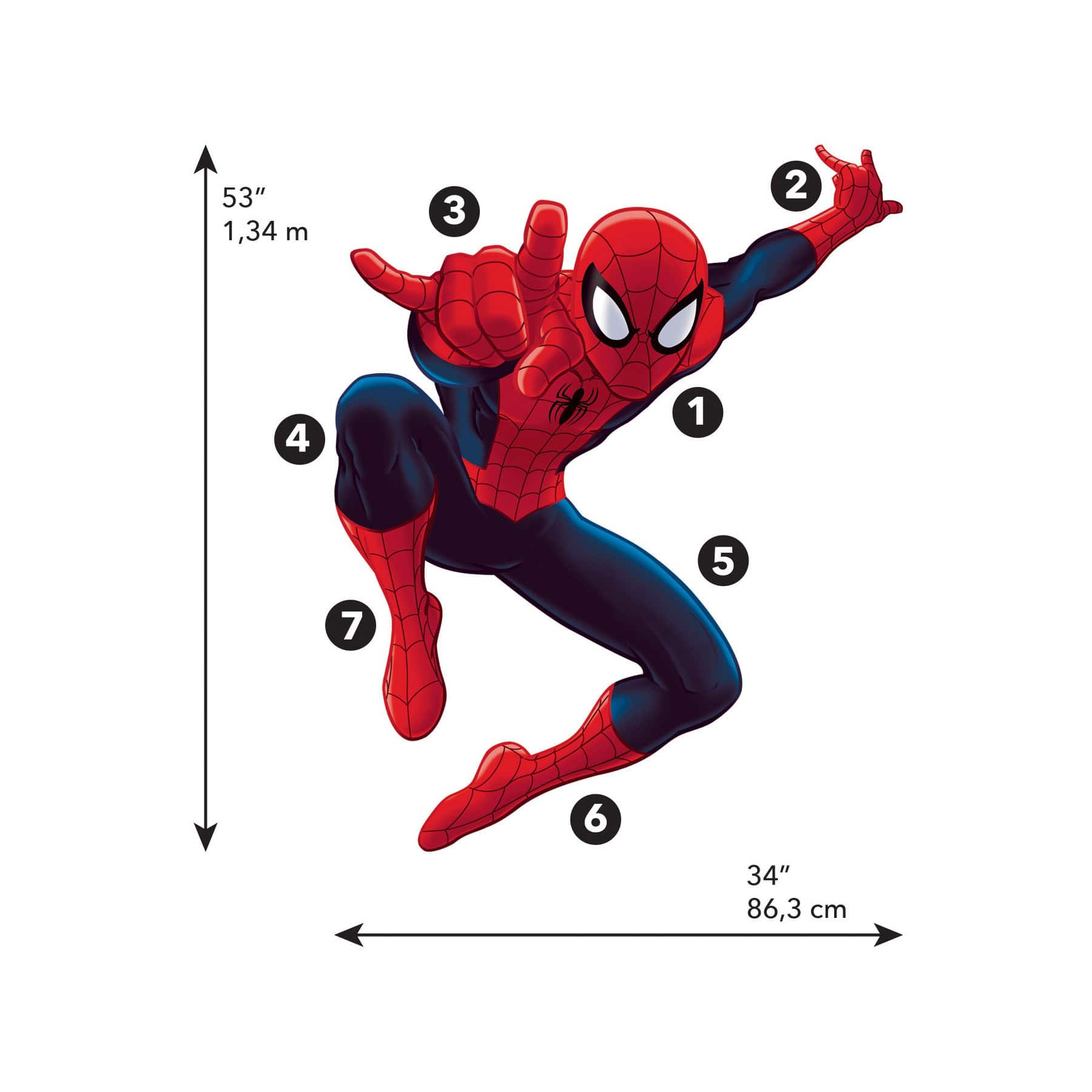 RoomMates Ultimate Spider-Man Giant Peel & Stick Wall Decals