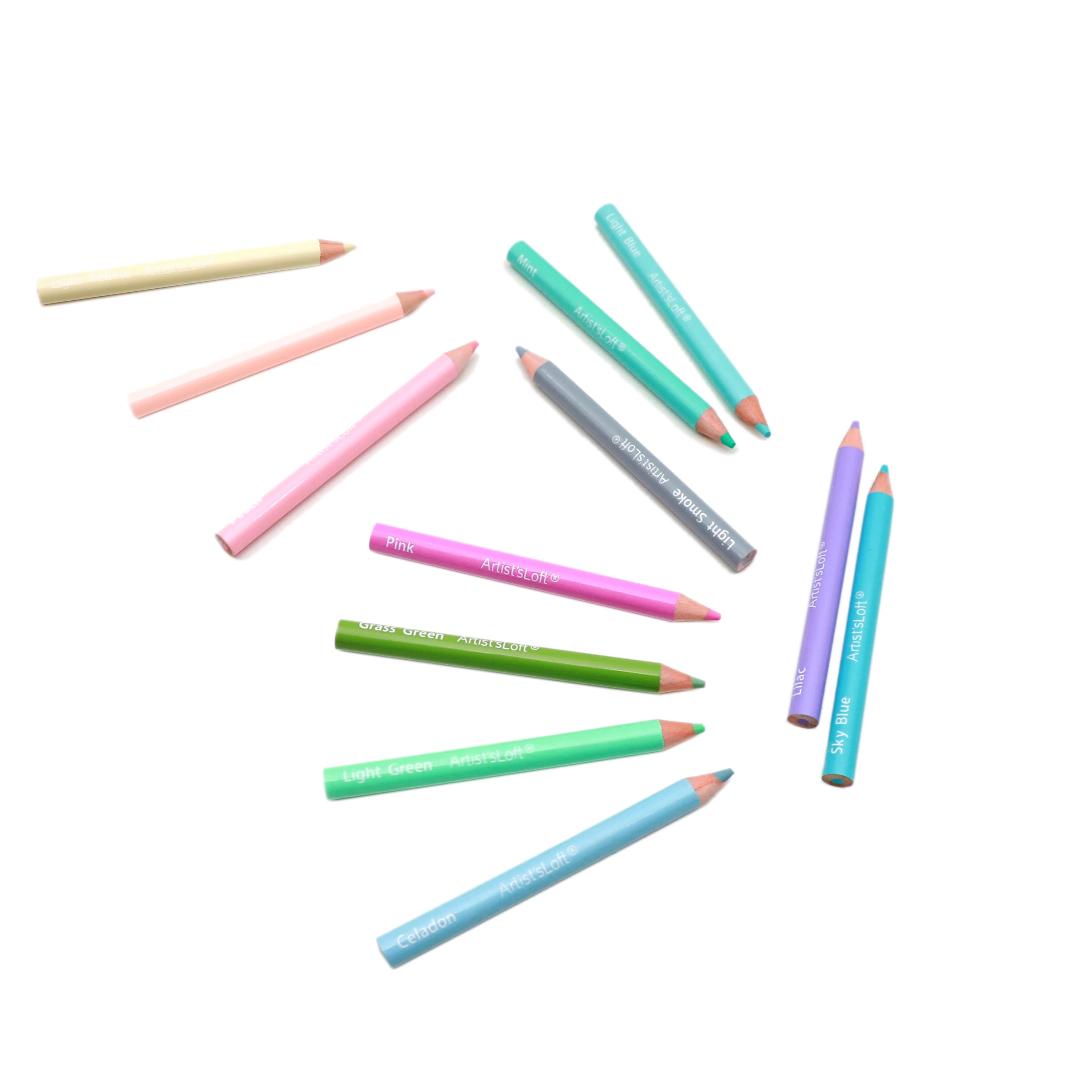 Mini Pastel Colored Pencils, 12ct. by Artist&#x27;s Loft&#xAE;
