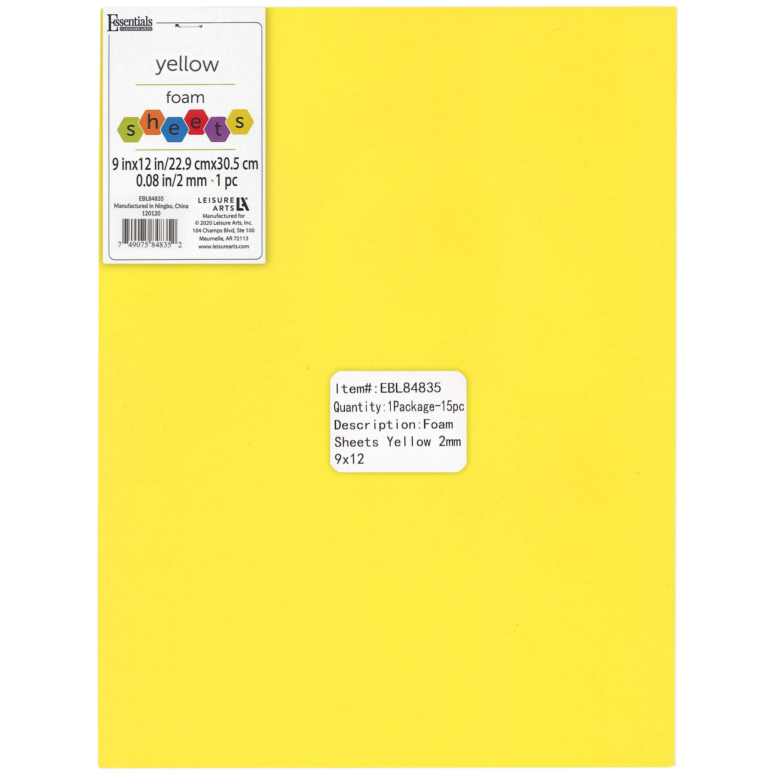 Michaels Bulk 12 Packs: 65 Ct. (780 Total) Foam Sheets by Creatology, Size: 6 x 9, Assorted