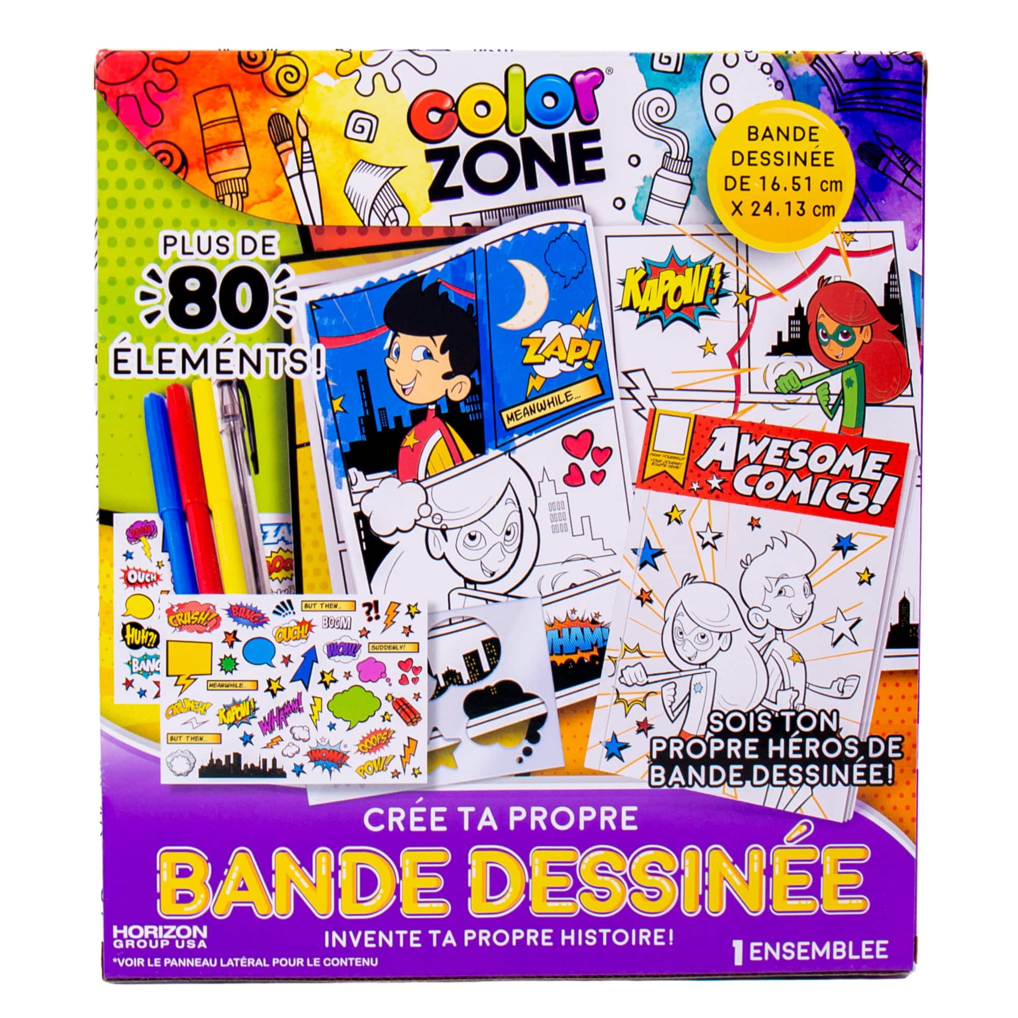 Color Zone&#xAE; Create Your Own Comic Book Kit