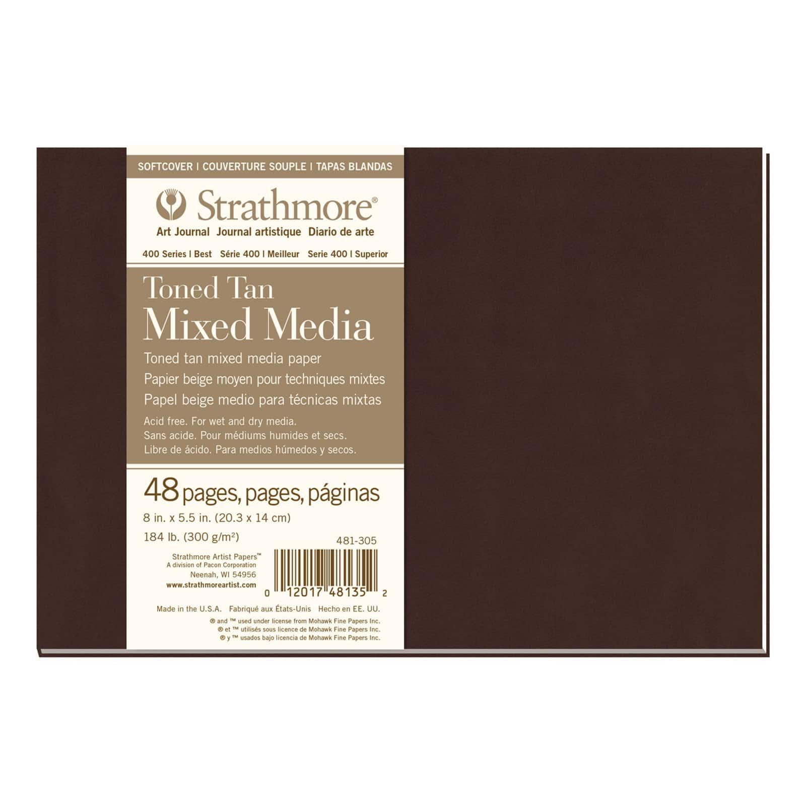 Strathmore&#xAE; 400 Series Softcover Toned Tan Mixed Media Art Journal