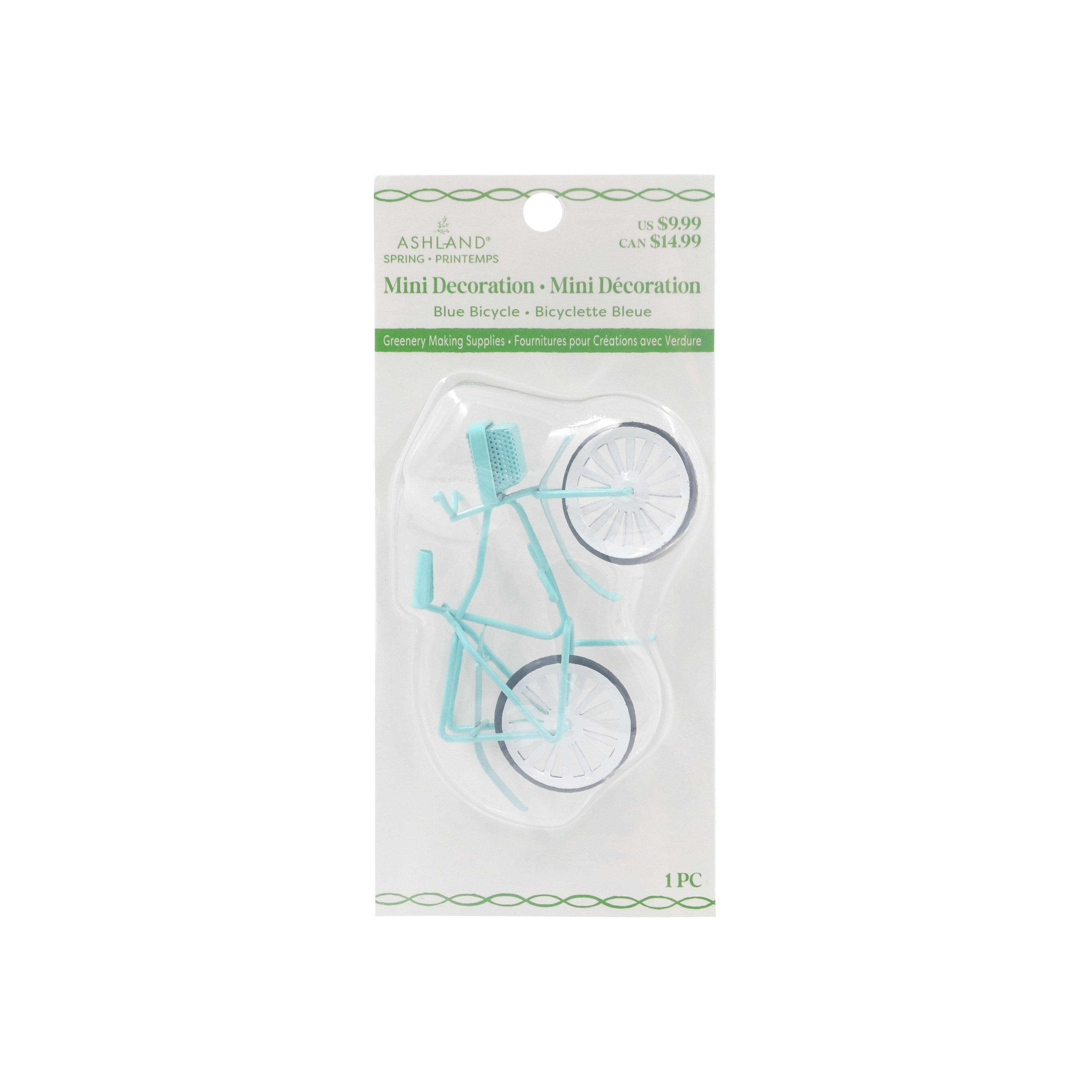Mini Light Blue Metal Bicycle by Ashland&#xAE;