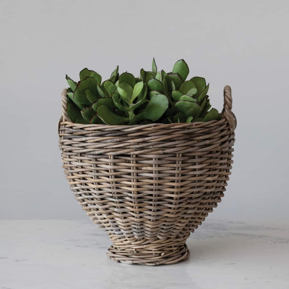 Hello Honey® Medium Natural Woven Rattan Storage Basket