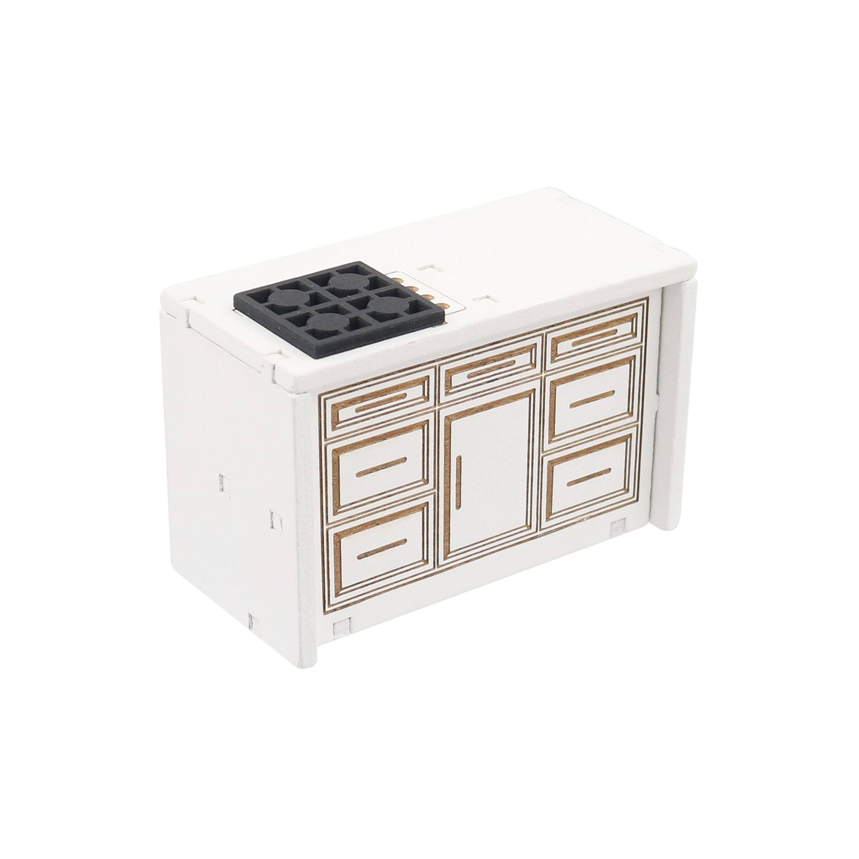 Miniature White Kitchen Island by Make Market®