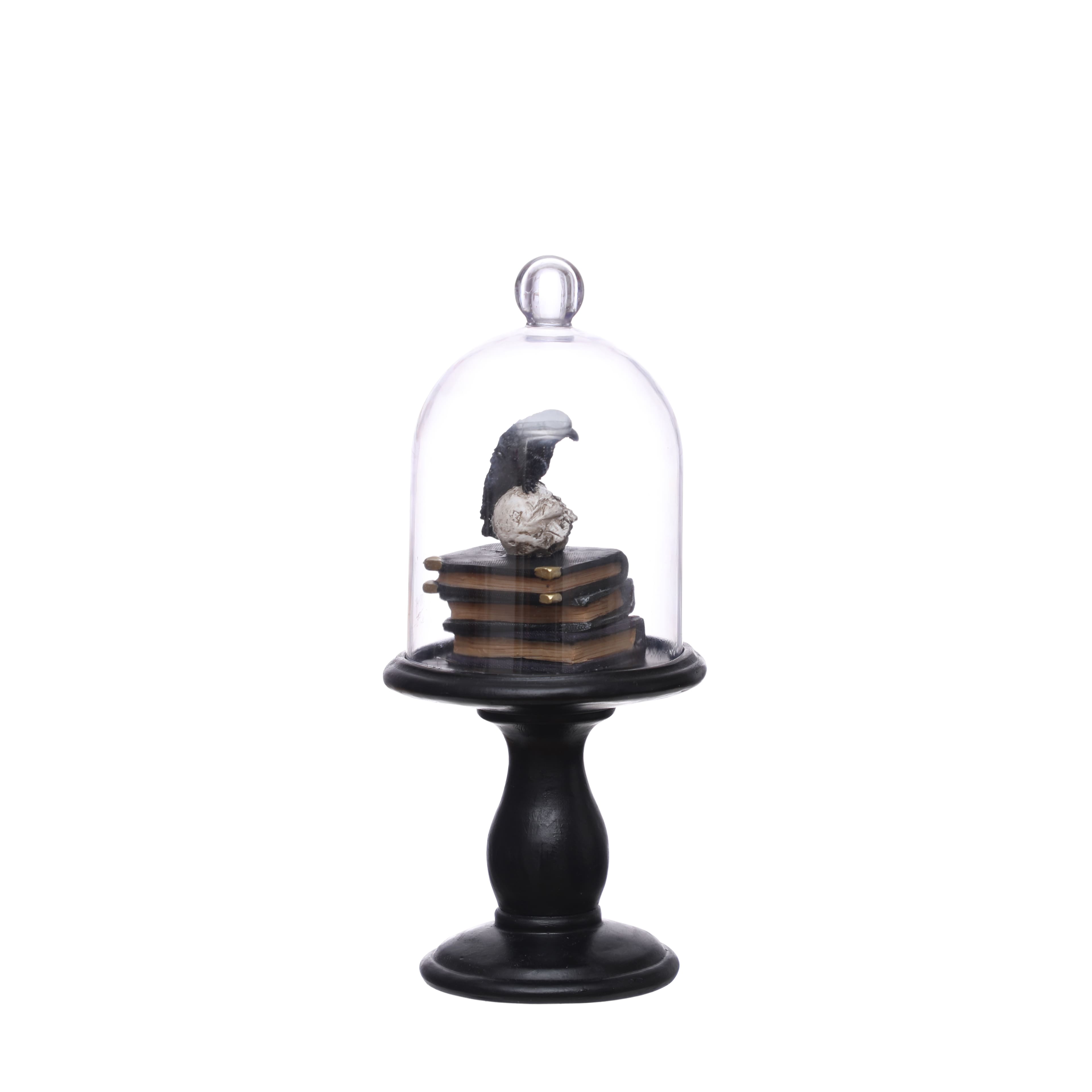 11.25&#x22; Black Crow Cloche Tabletop Accent by Ashland&#xAE;