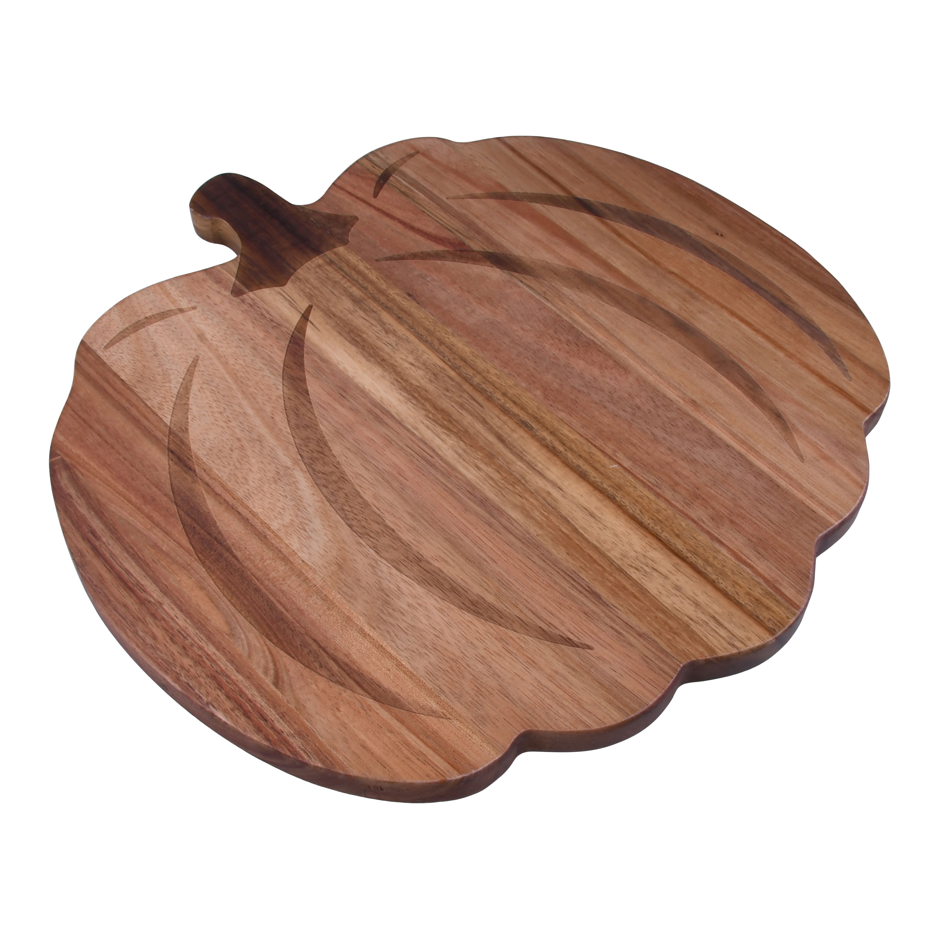 12&#x22; Wood Pumpkin Cutting Board by Makery&#x2122;