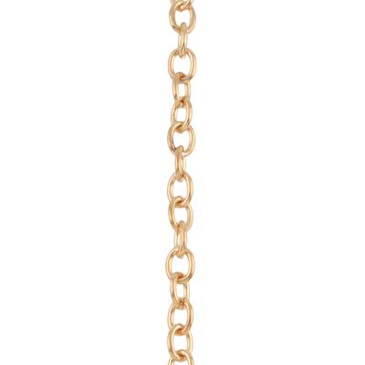 7.5" Gold Cable Charm Bracelet by Bead Landing™ image