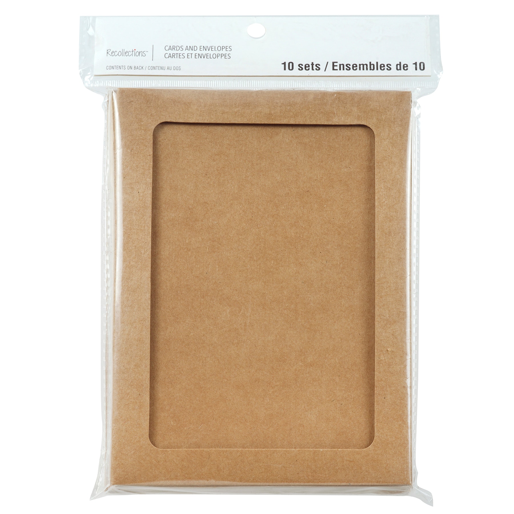 12 Packs: 10 ct. (120 total) 5" x 7" Kraft Frame Cards & Envelopes by Recollections™