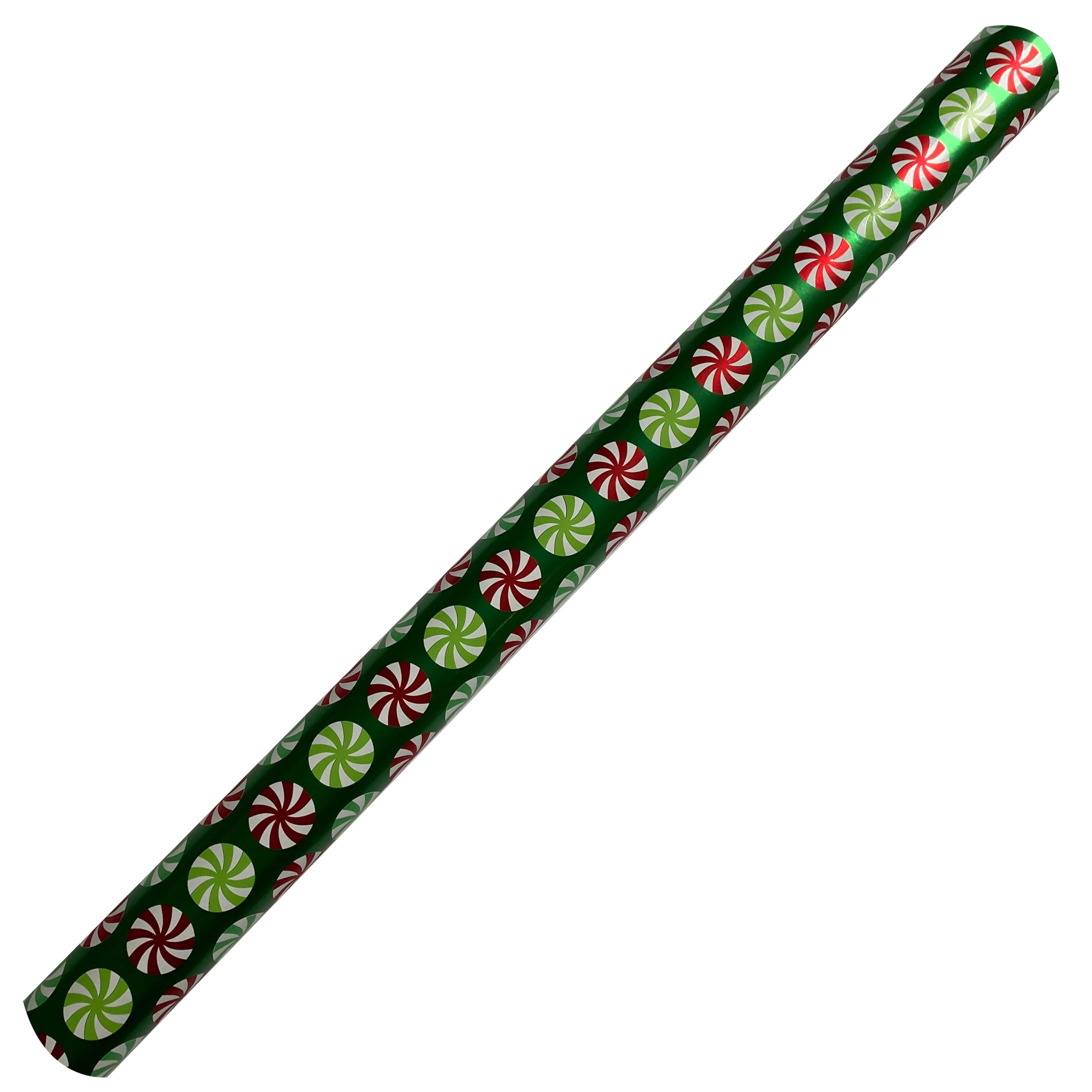 Green Foil Peppermint Gift Wrap by Celebrate It&#x2122;