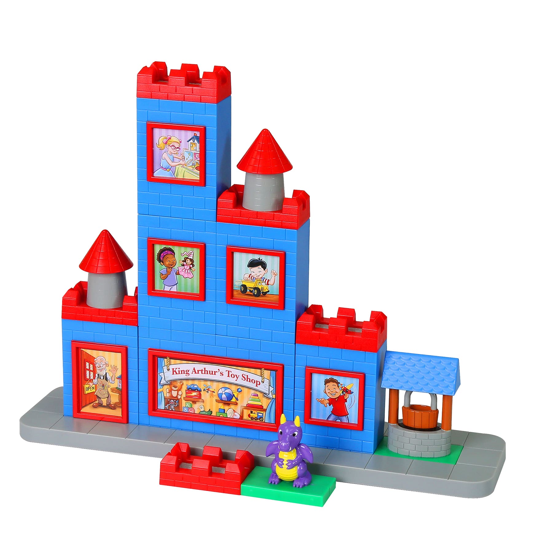 Popular Playthings&#xAE; Magville&#xAE; Castle&#x2122; Magnetic Building Blocks Play Set