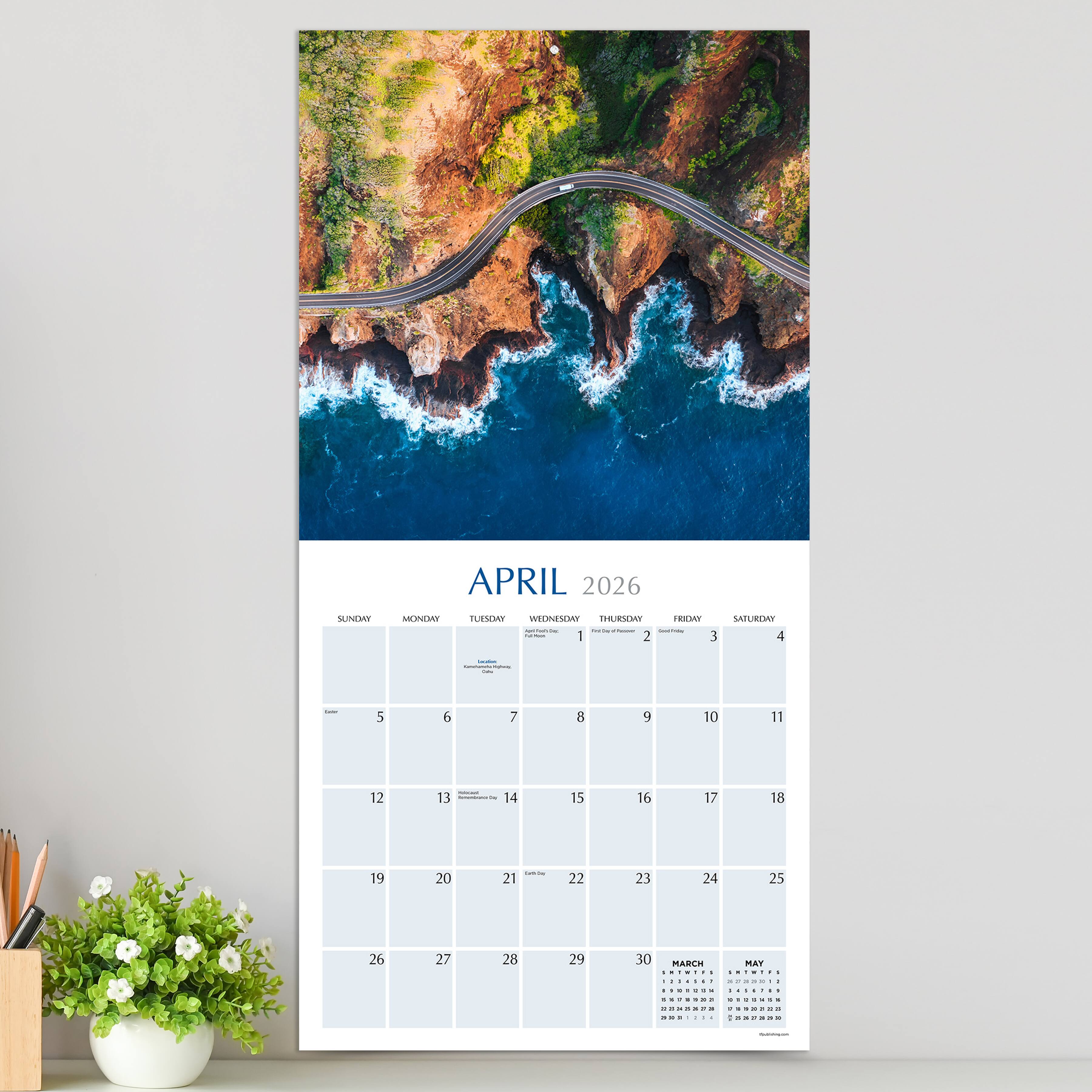 2026 Hawaii Wall Calendar