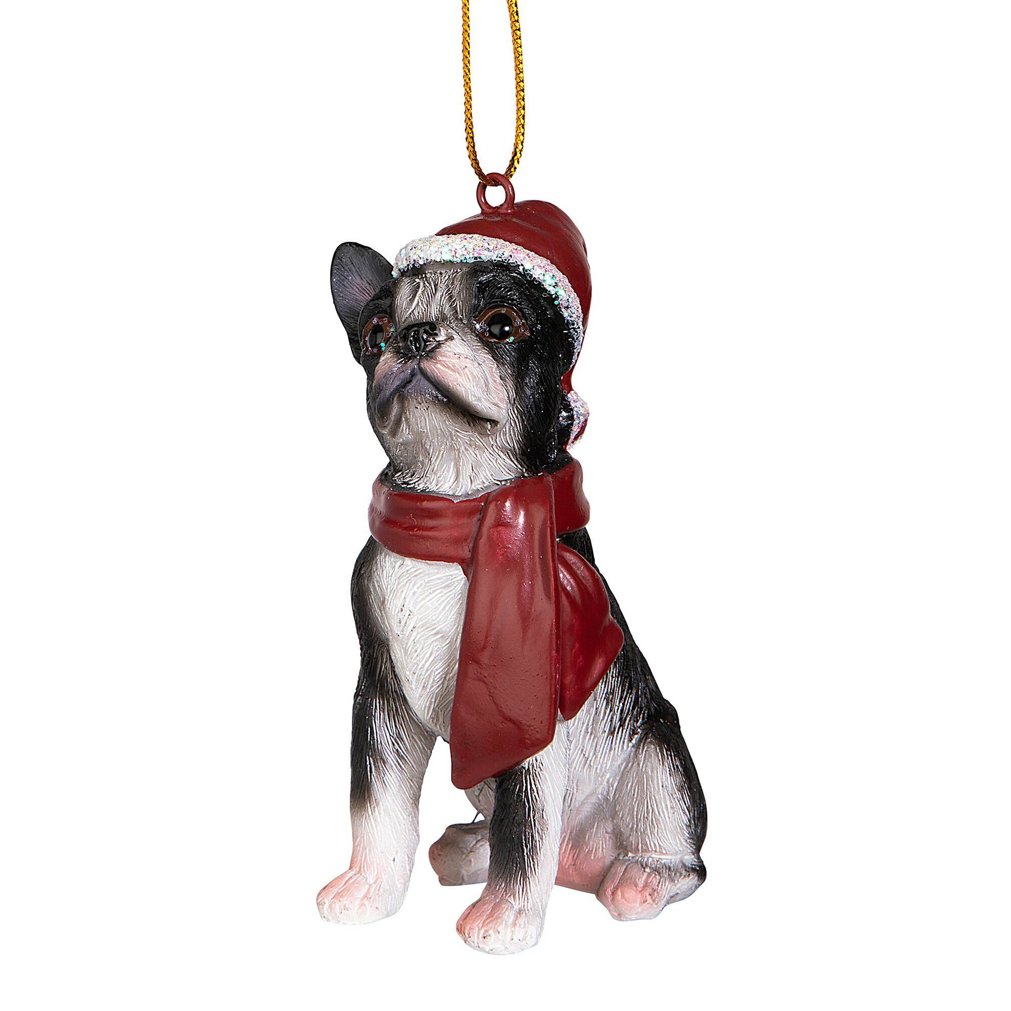 Design Toscano 3.5&#x22; Boston Terrier Ornament Sculpture