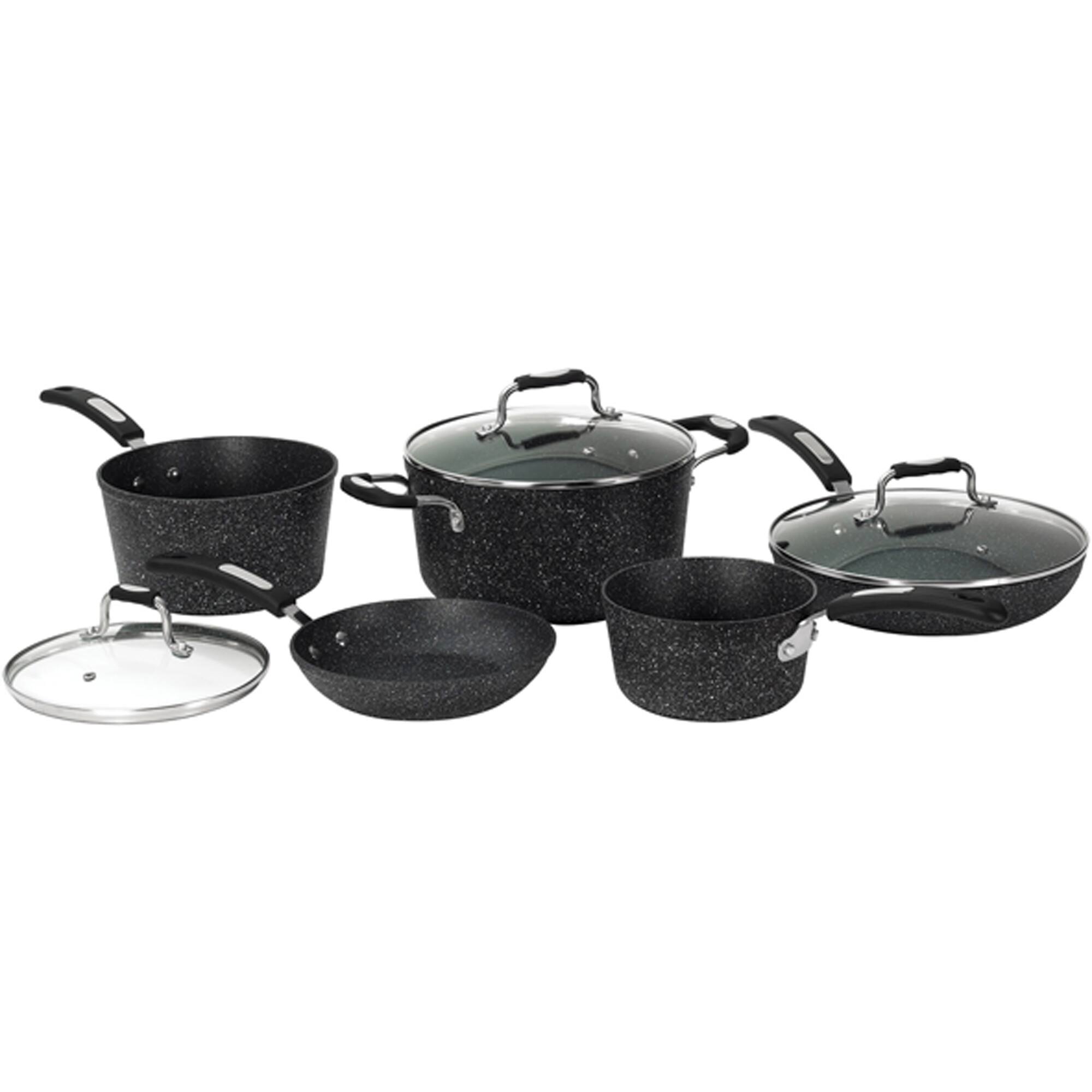 THE ROCK by Starfrit 8-Piece Cookware Set With Bakelite Handles in Black | Michaels®