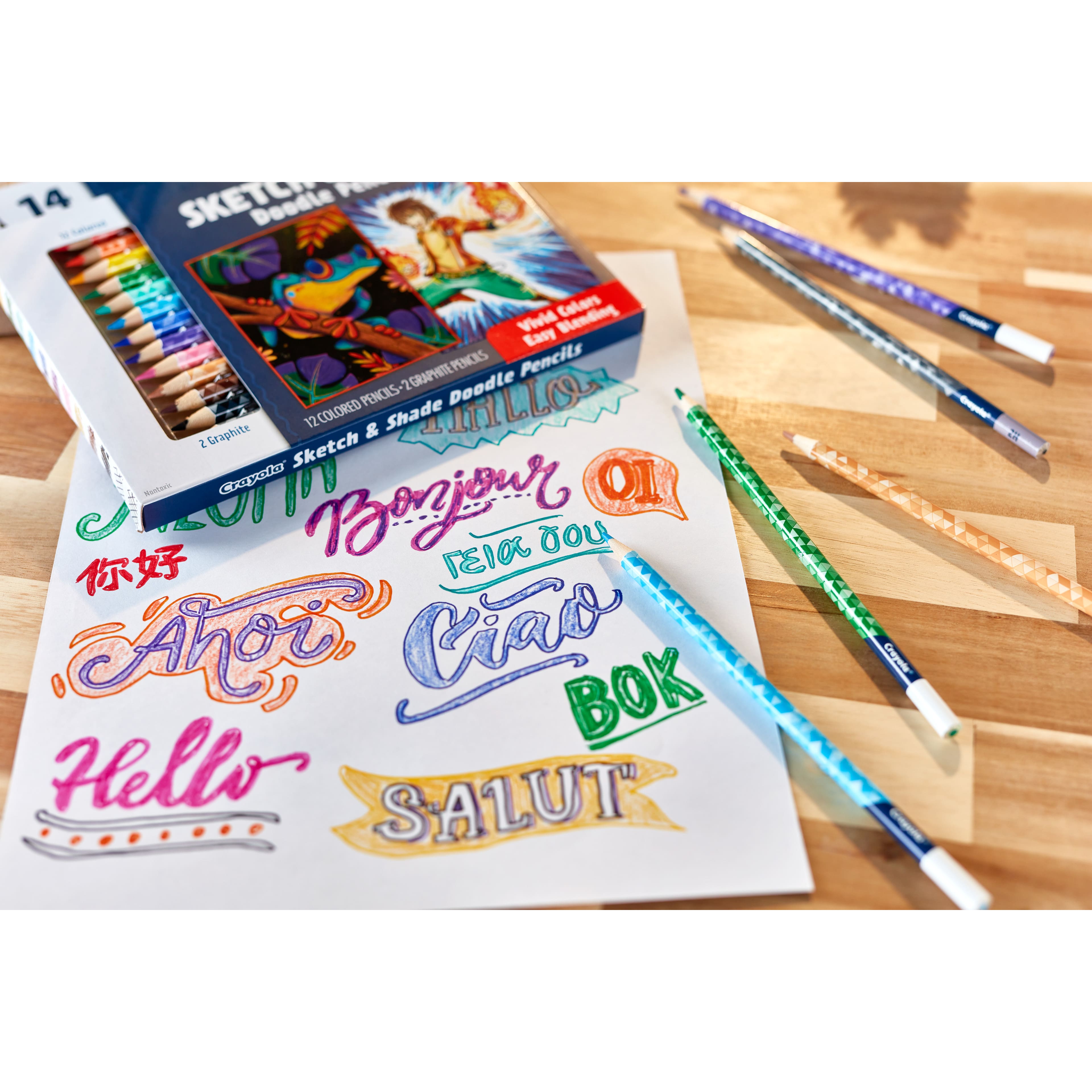 Crayola&#xAE; Sketch &#x26; Shade Doodle Pencils, 14ct.