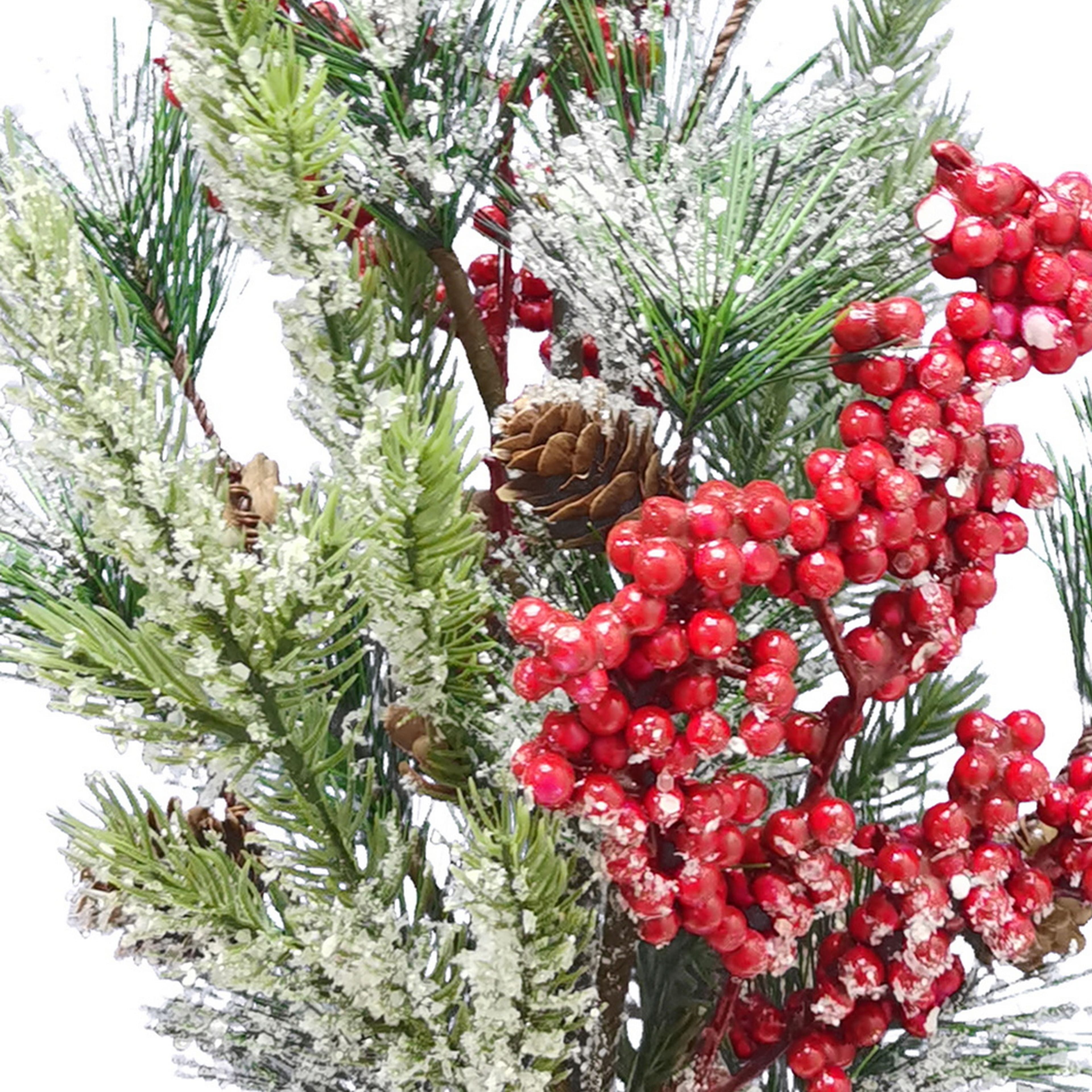 22&#x22; Icy Pine, Berry &#x26; Pinecone Deluxe Bush by Ashland&#xAE;