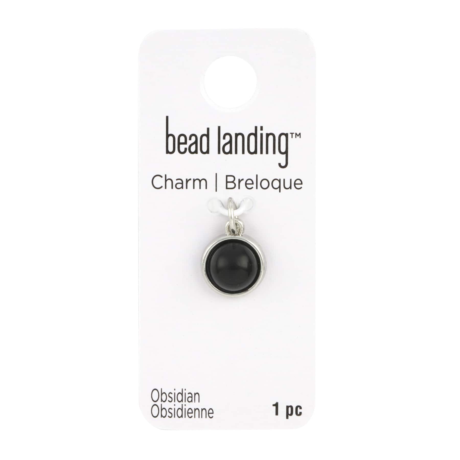Round Obsidian Charm by Bead Landing&#x2122;