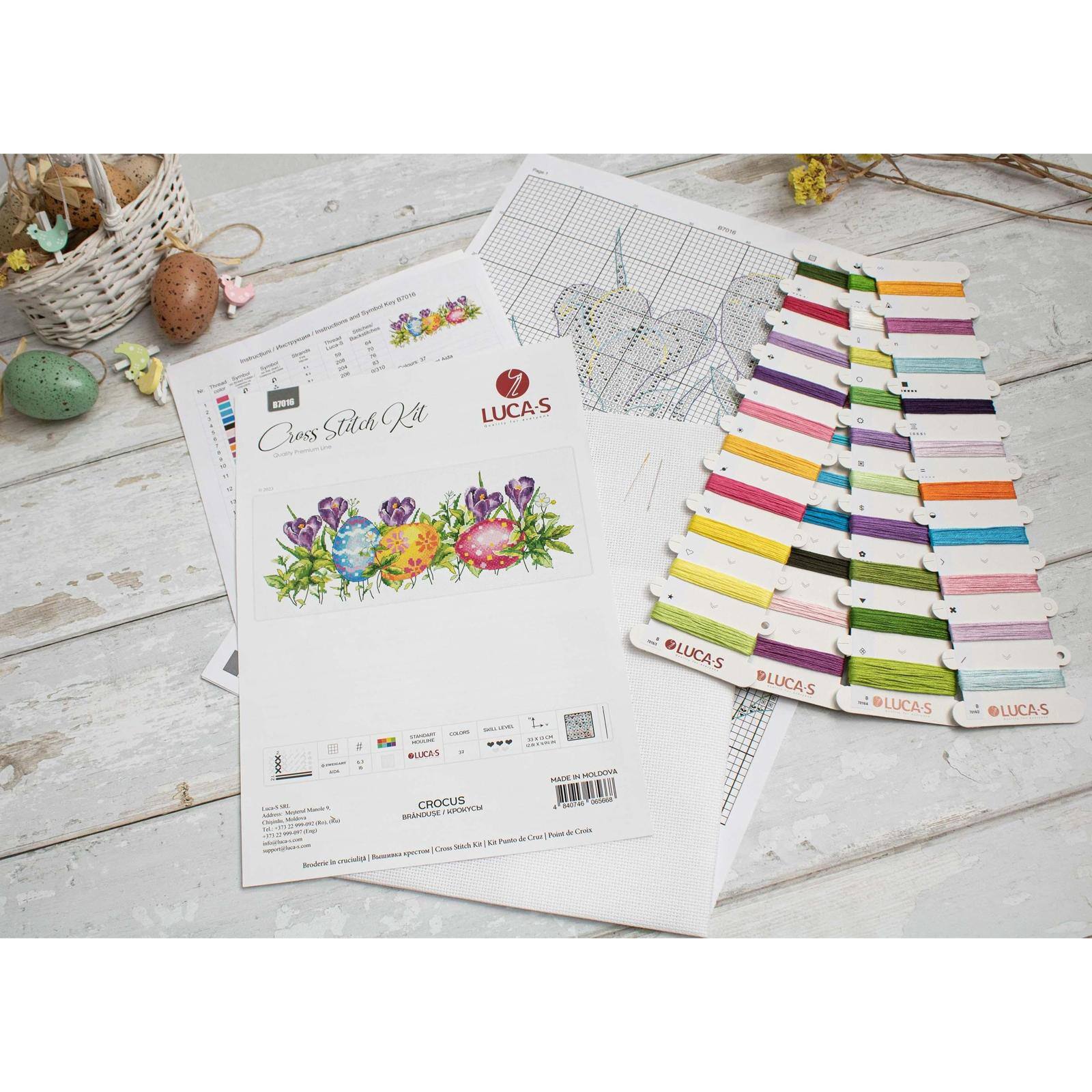 Luca-S Crocus Counted Cross Stitch Kit