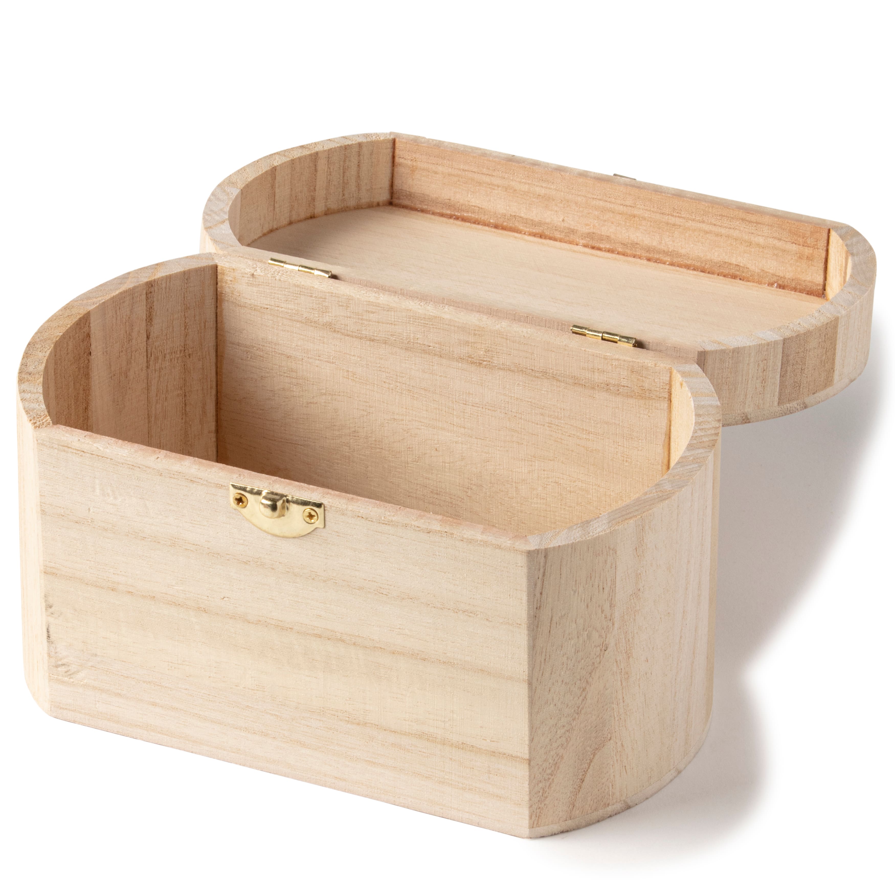 8 Pack: 7.5" Wood Oval Box by Make Market®