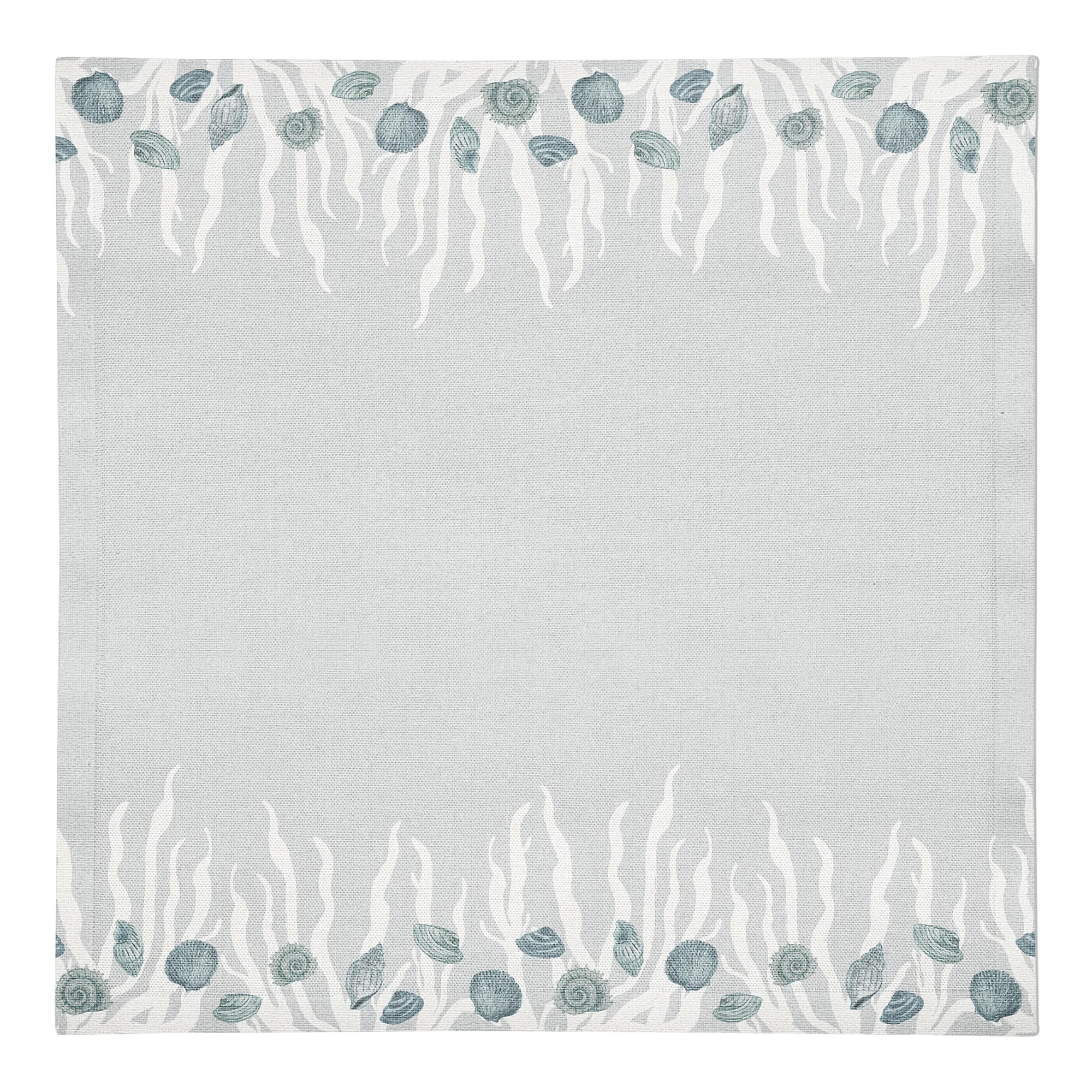 Shell &#x26; Coral Border Cotton Twill Napkin