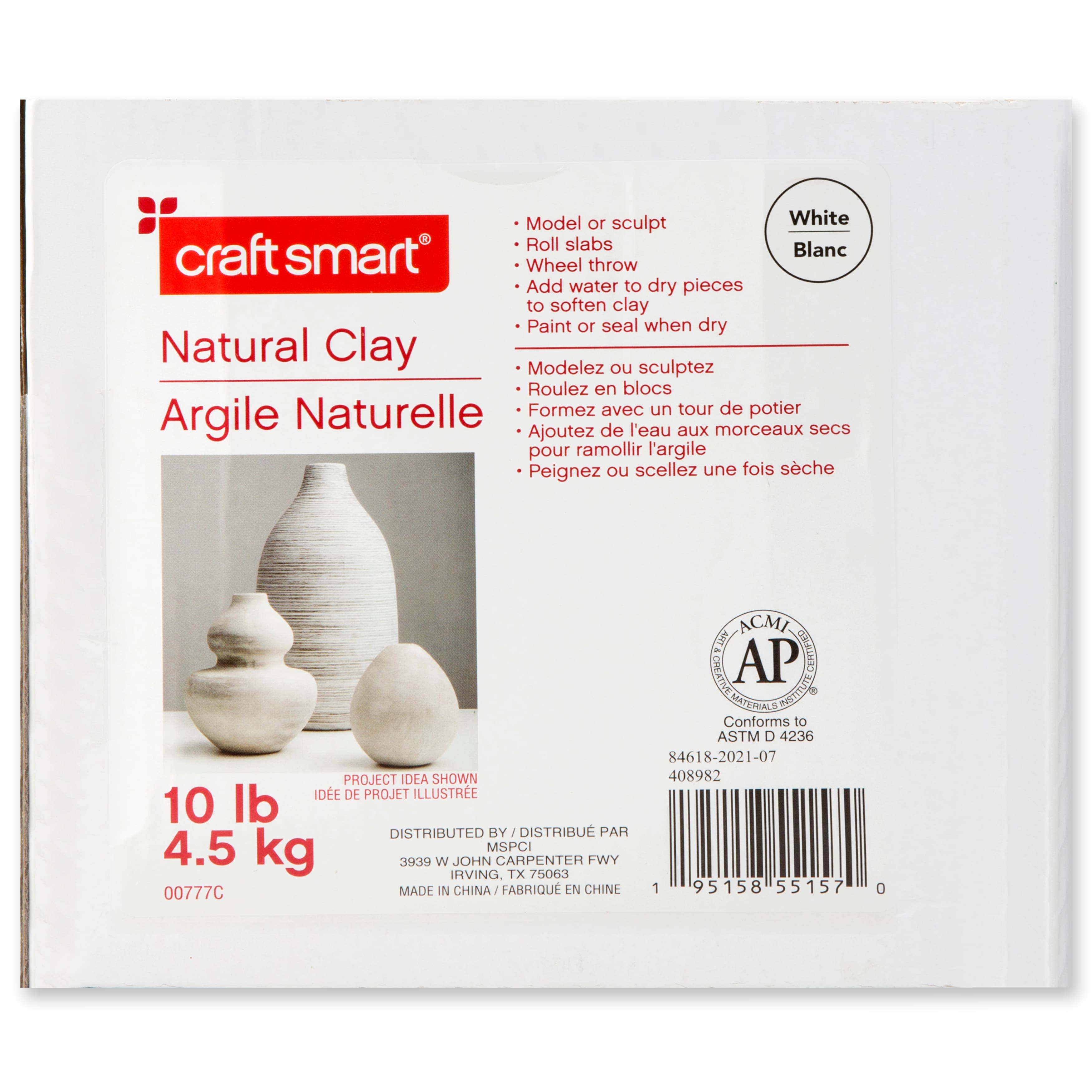 10lb. Natural Clay by Craft Smart&#xAE;