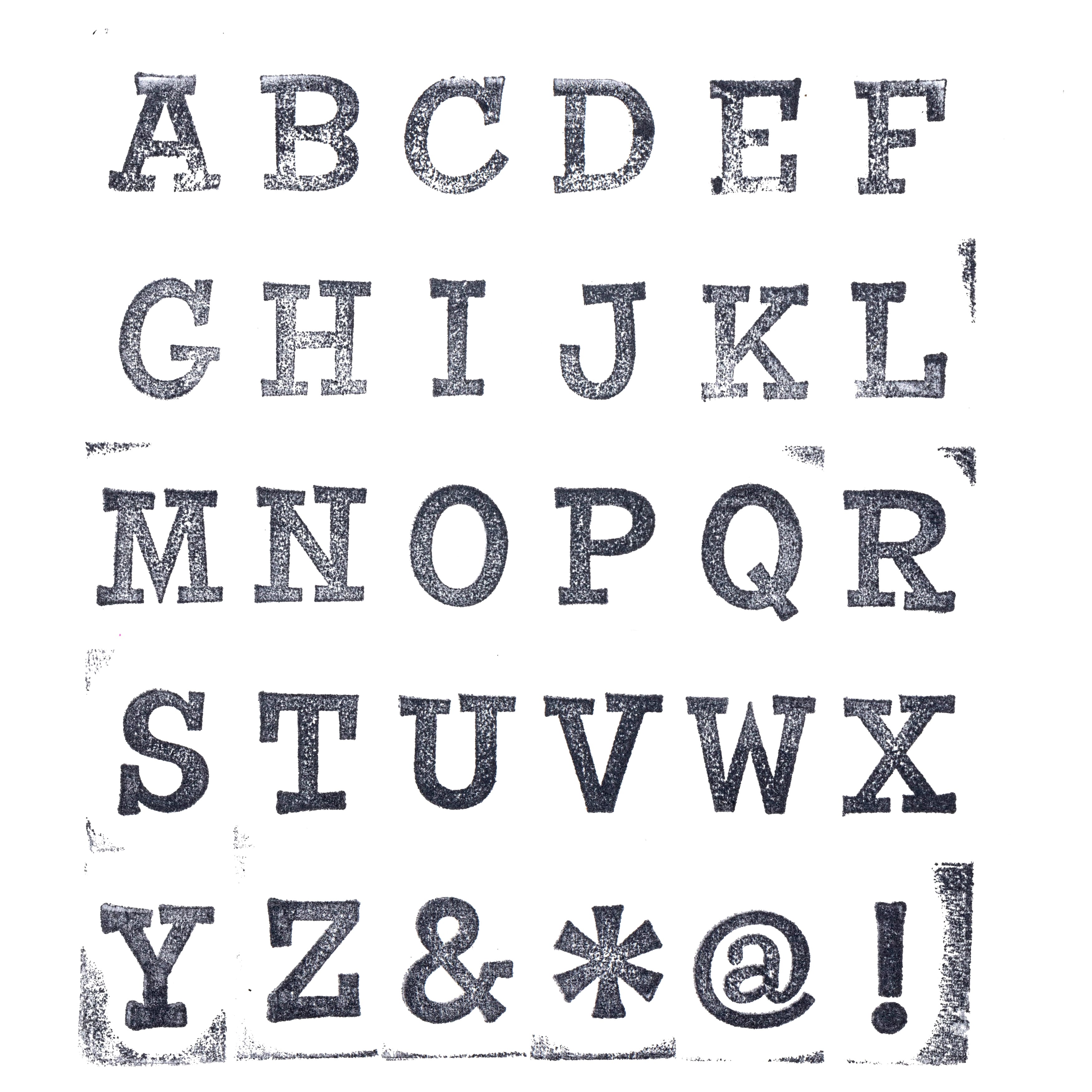 6 Pack: Large Uppercase Alphabet Wood Stamp Set by Recollections™