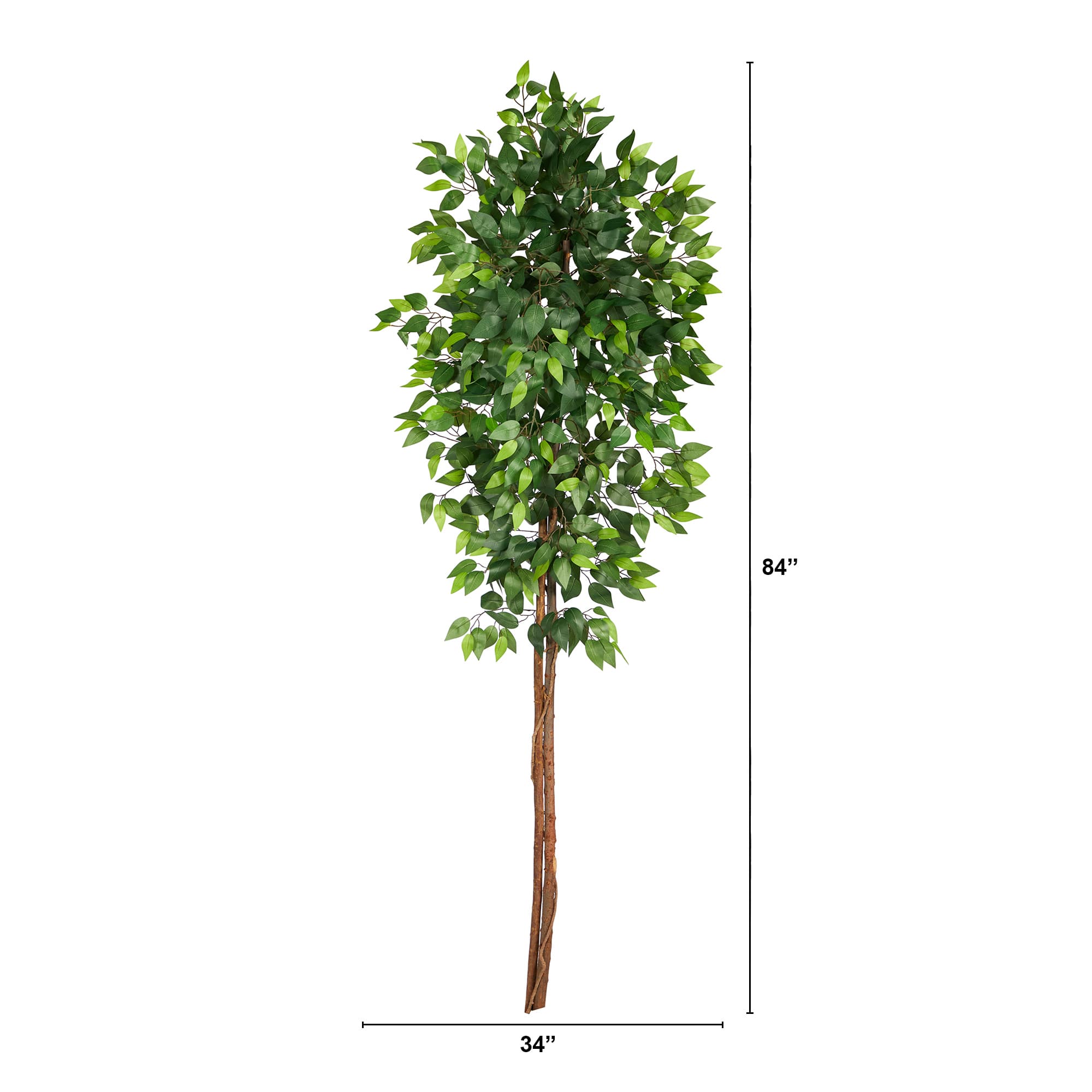 6ft. Artificial Double Trunk Ficus Tree