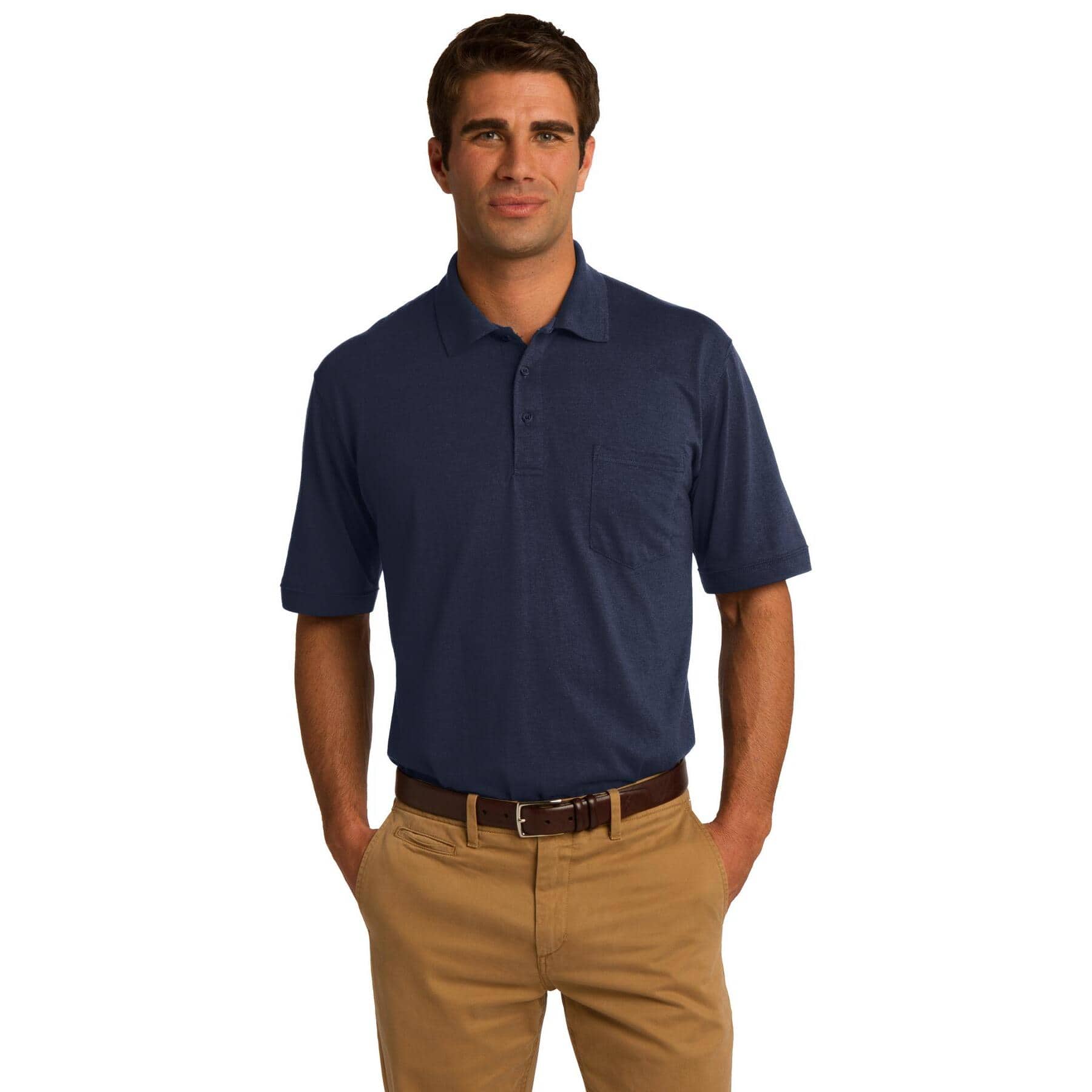 Port & Company® Core Blend Jersey Knit Adult Pocket Polo
