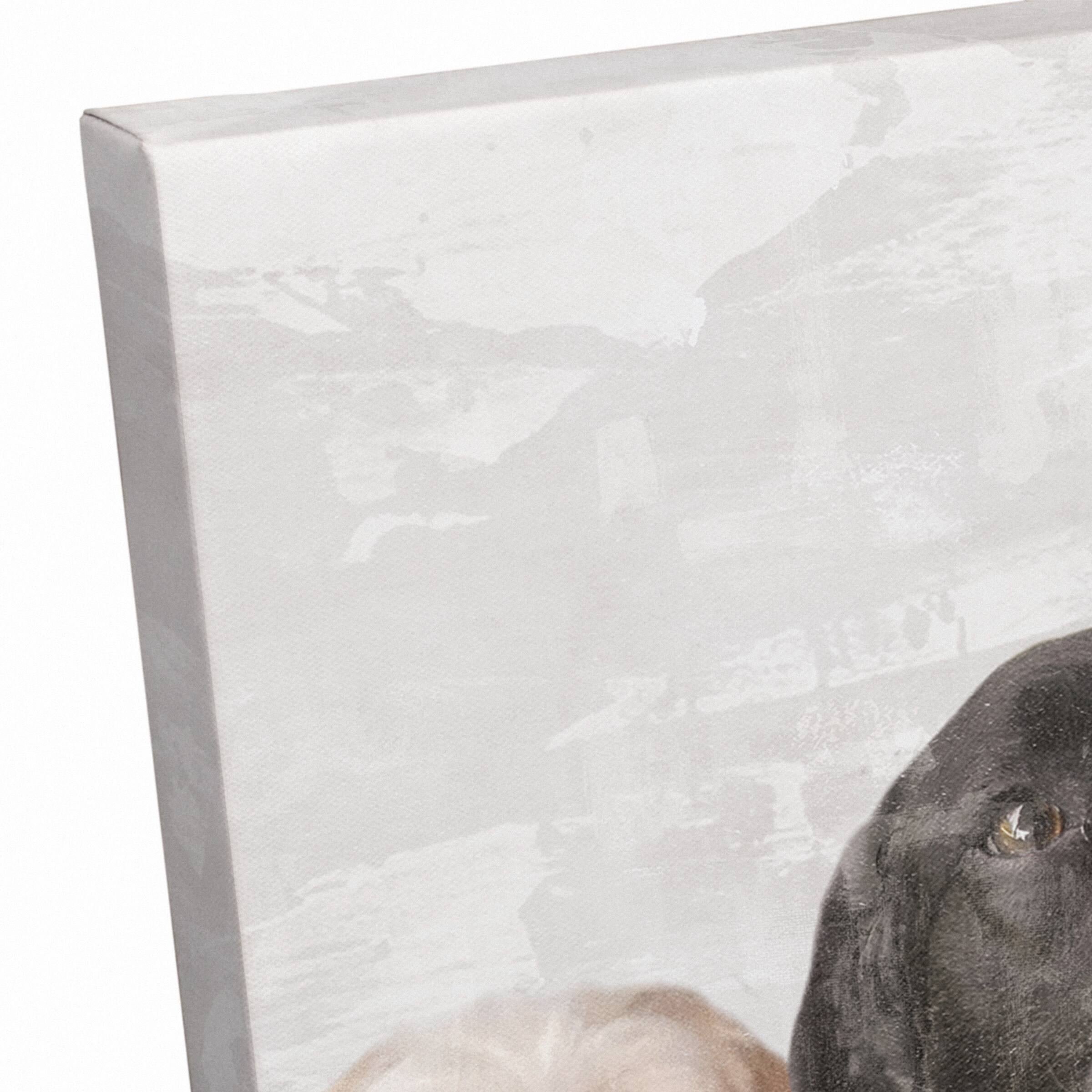 Dog Supper 1 Canvas Wall Art