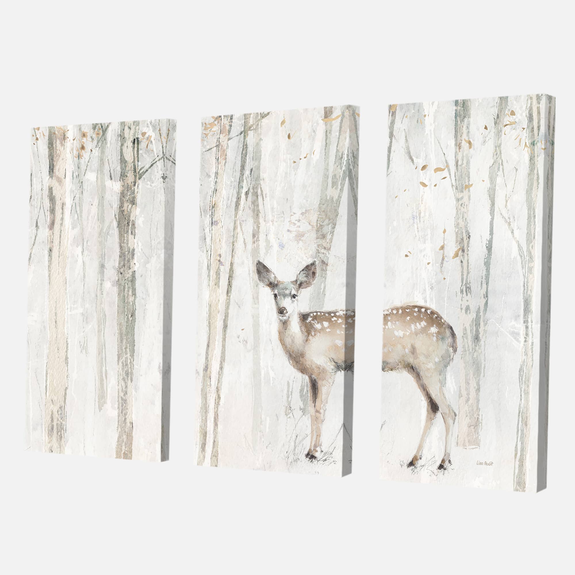 Designart - A Woodland Walk into the Forest I - Modern Farmhouse Gallery-wrapped Canvas
