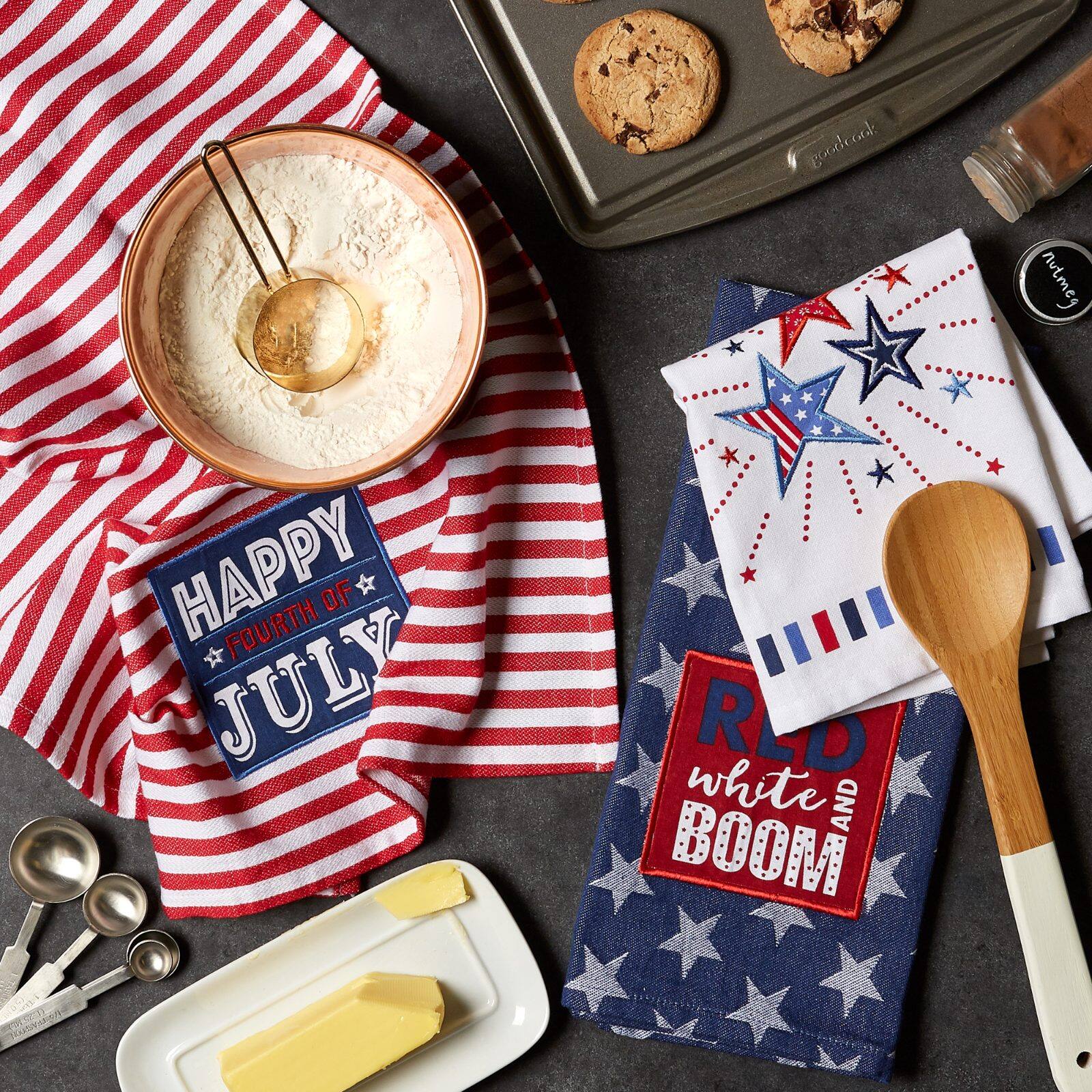 DII® Stars & Stripes Kitchen Textiles Dishtowel Set