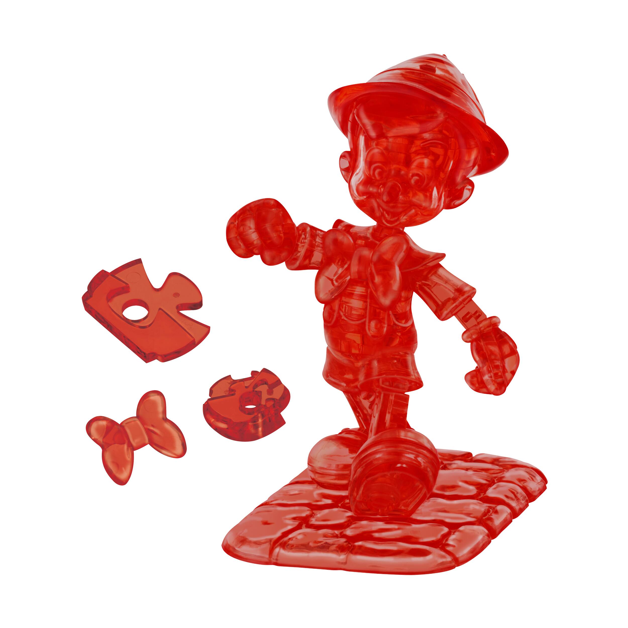 3D Crystal Puzzle - Disney Pinocchio (Red): 38 Pcs