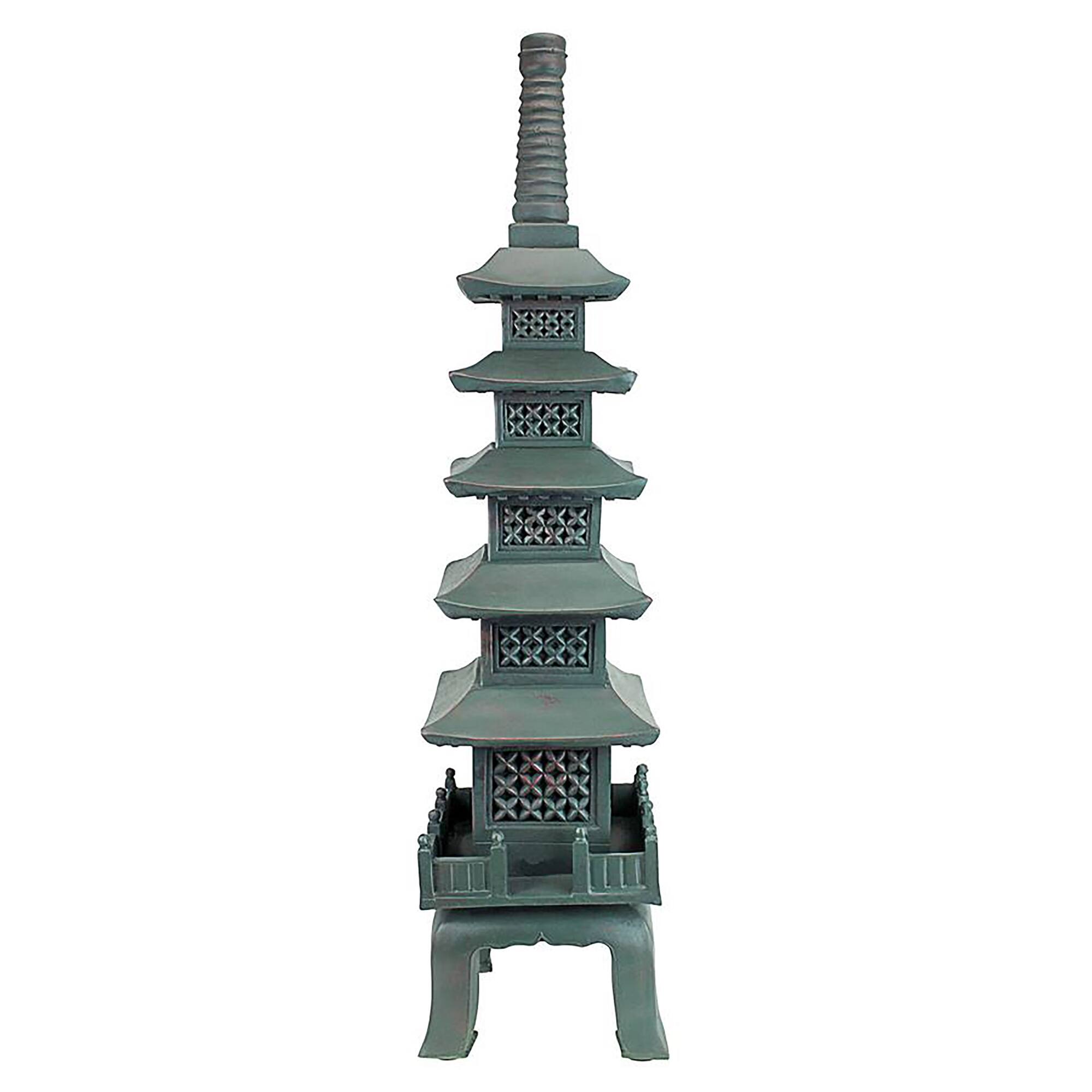 Design Toscano® 28" The Nara Temple Asian Garden Pagoda Sculpture