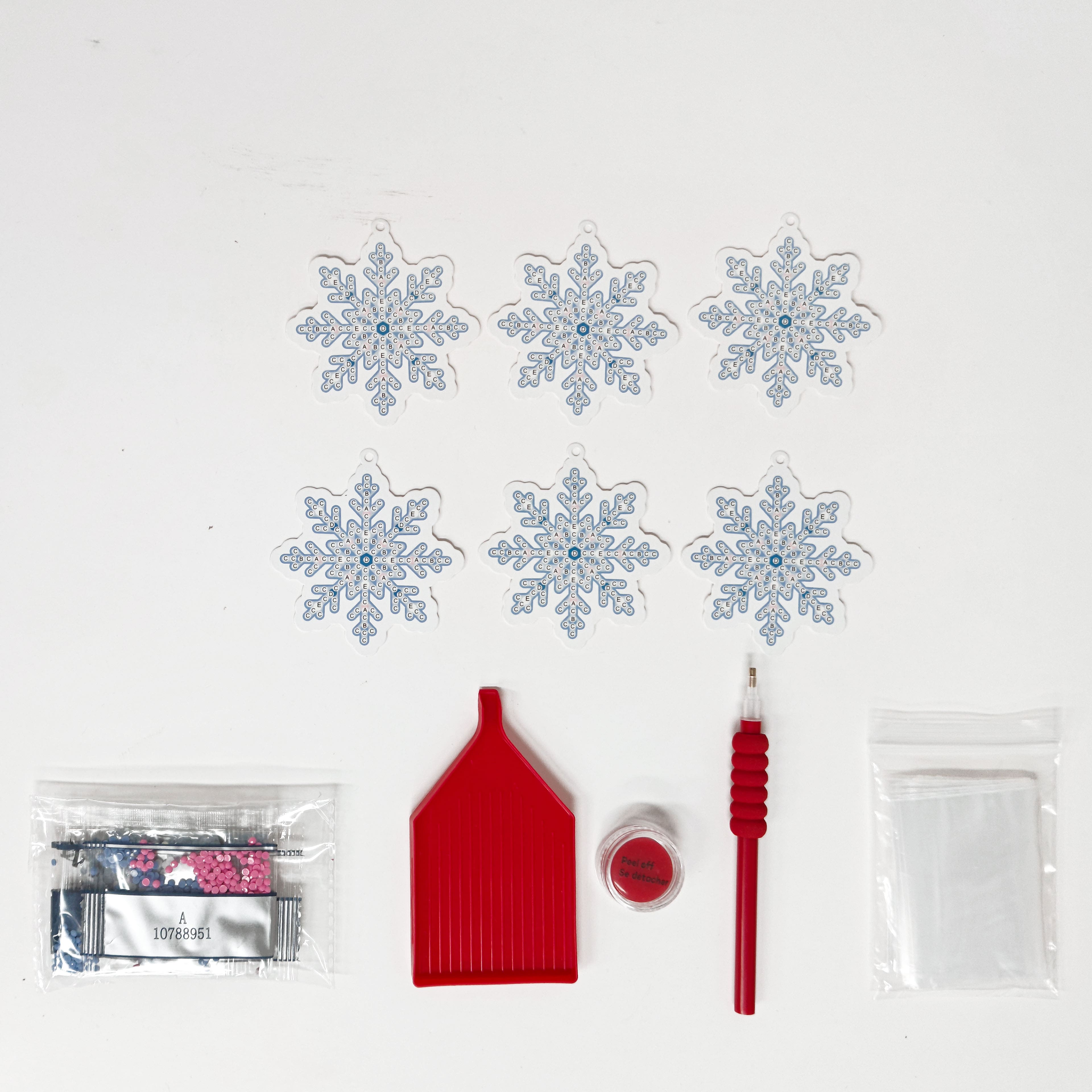 Snowflake Diamond Art Gift Tag Kit by Make Market&#xAE;