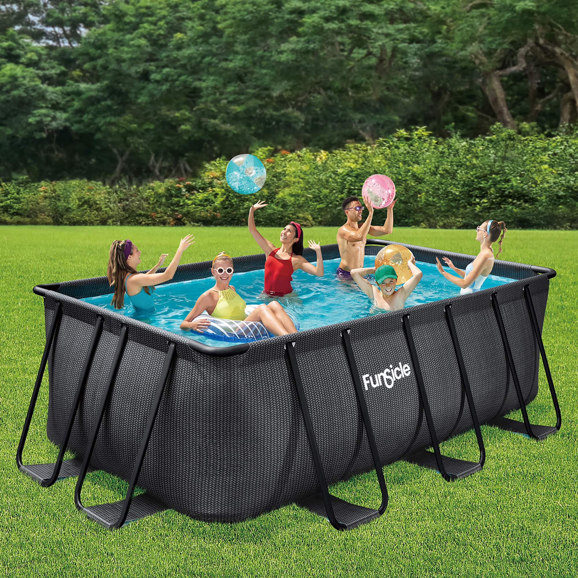 Funsicle 13ft. Oasis Designer Above Ground Pool Set