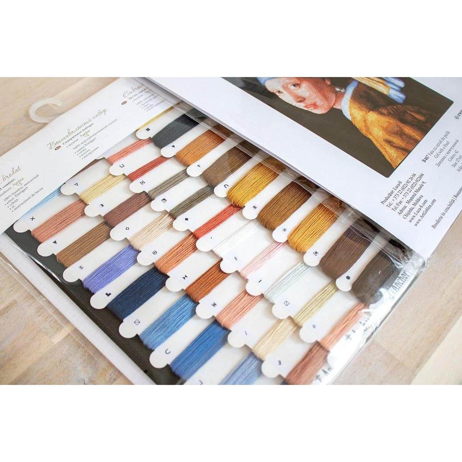 Luca-s Girl With A Pearl Counted Cross Stitch Kit