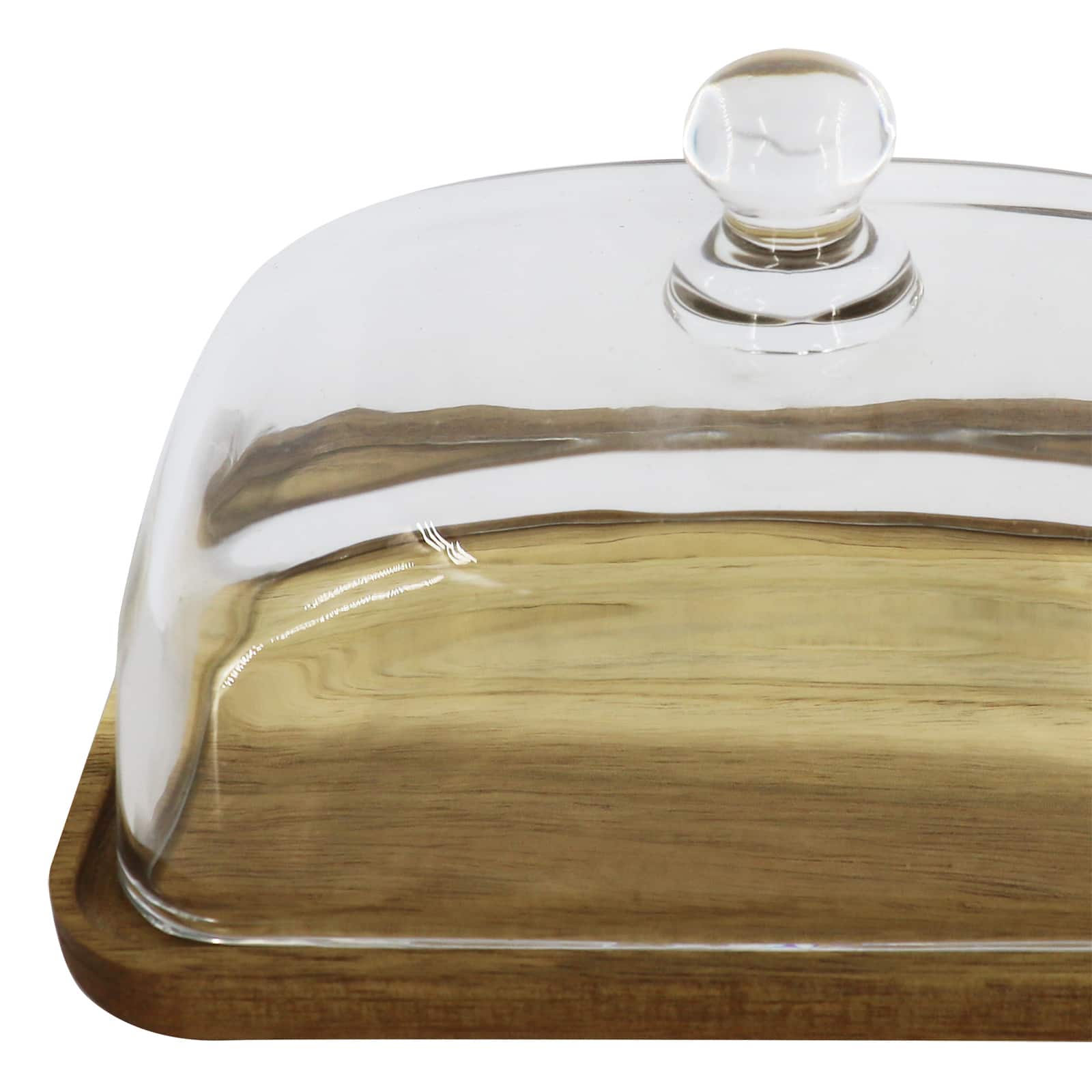 7&#x22; x 4.75&#x22; Wood Plate with Dome by Ashland&#xAE;