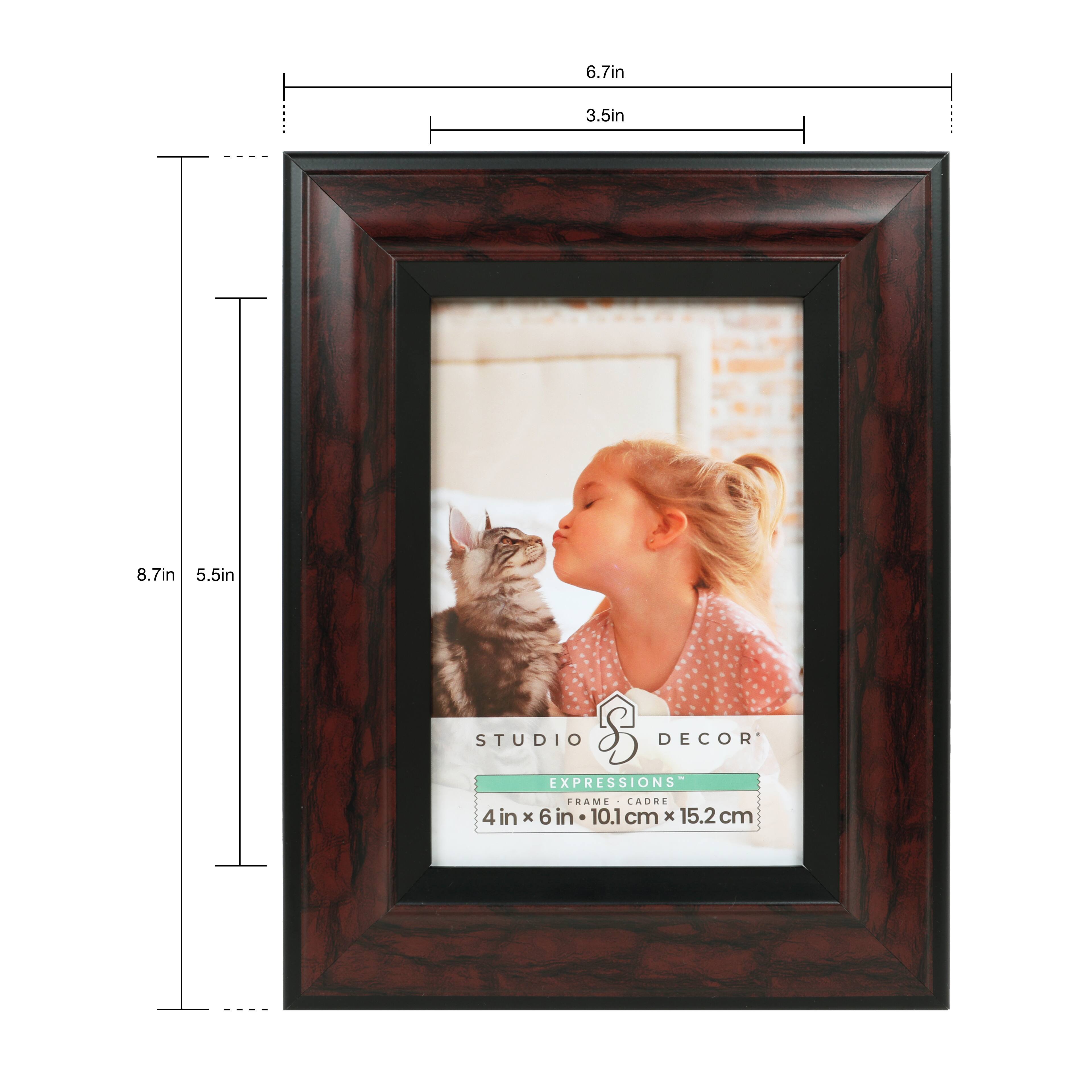 Expressions&#x2122; 4&#x22; x 6&#x22; Red Marble Finish Frame by Studio D&#xE9;cor&#xAE;