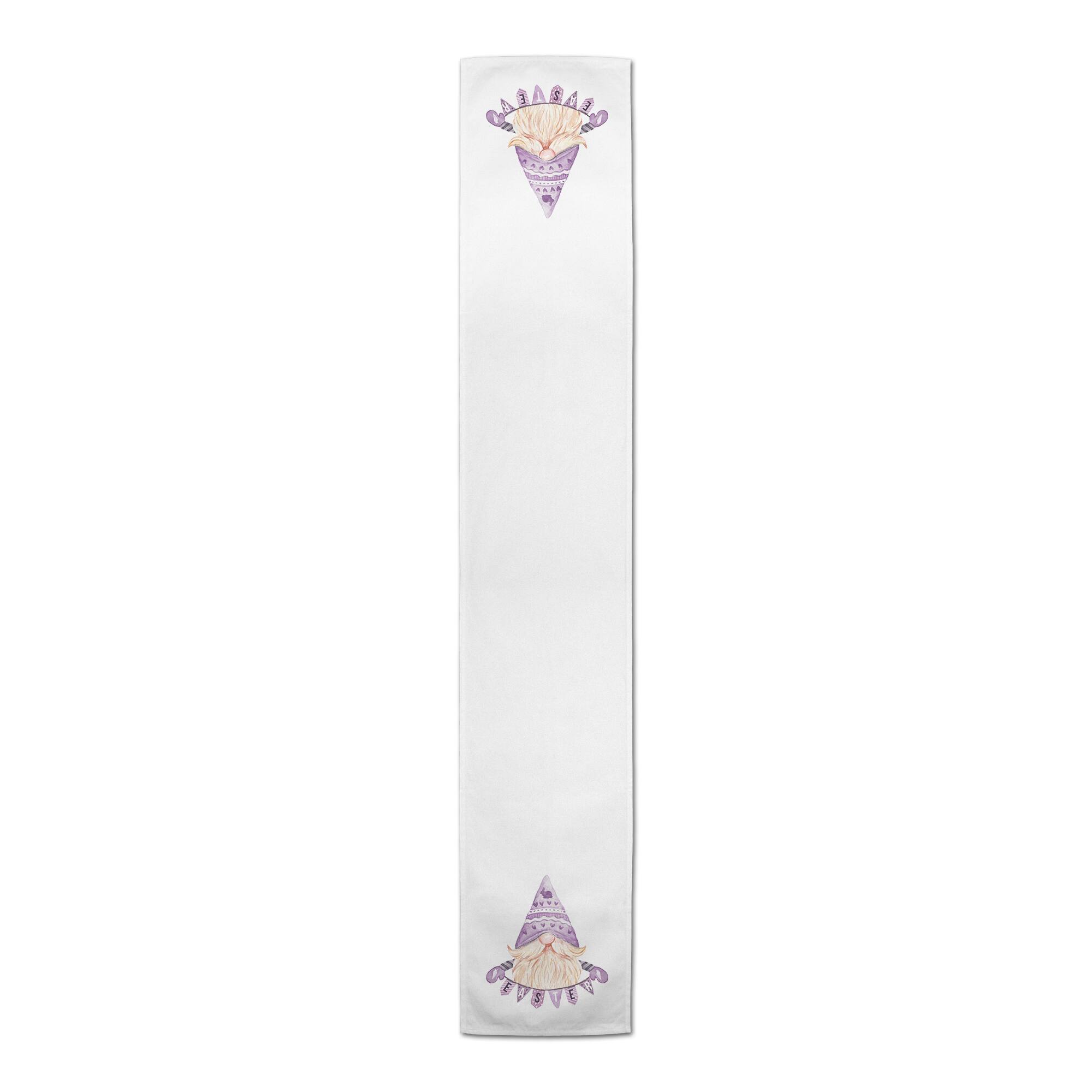 Easter Gnome Banner Runner 1 16" x 72" Cotton Twill Runner