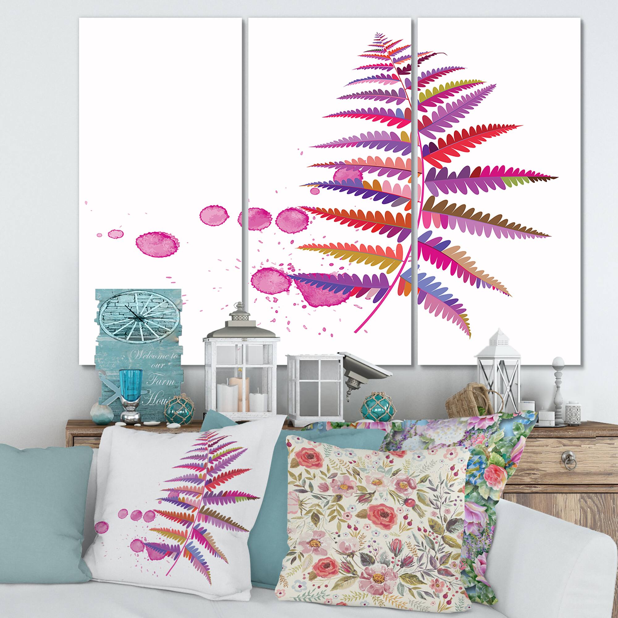 Designart - Purple Fern