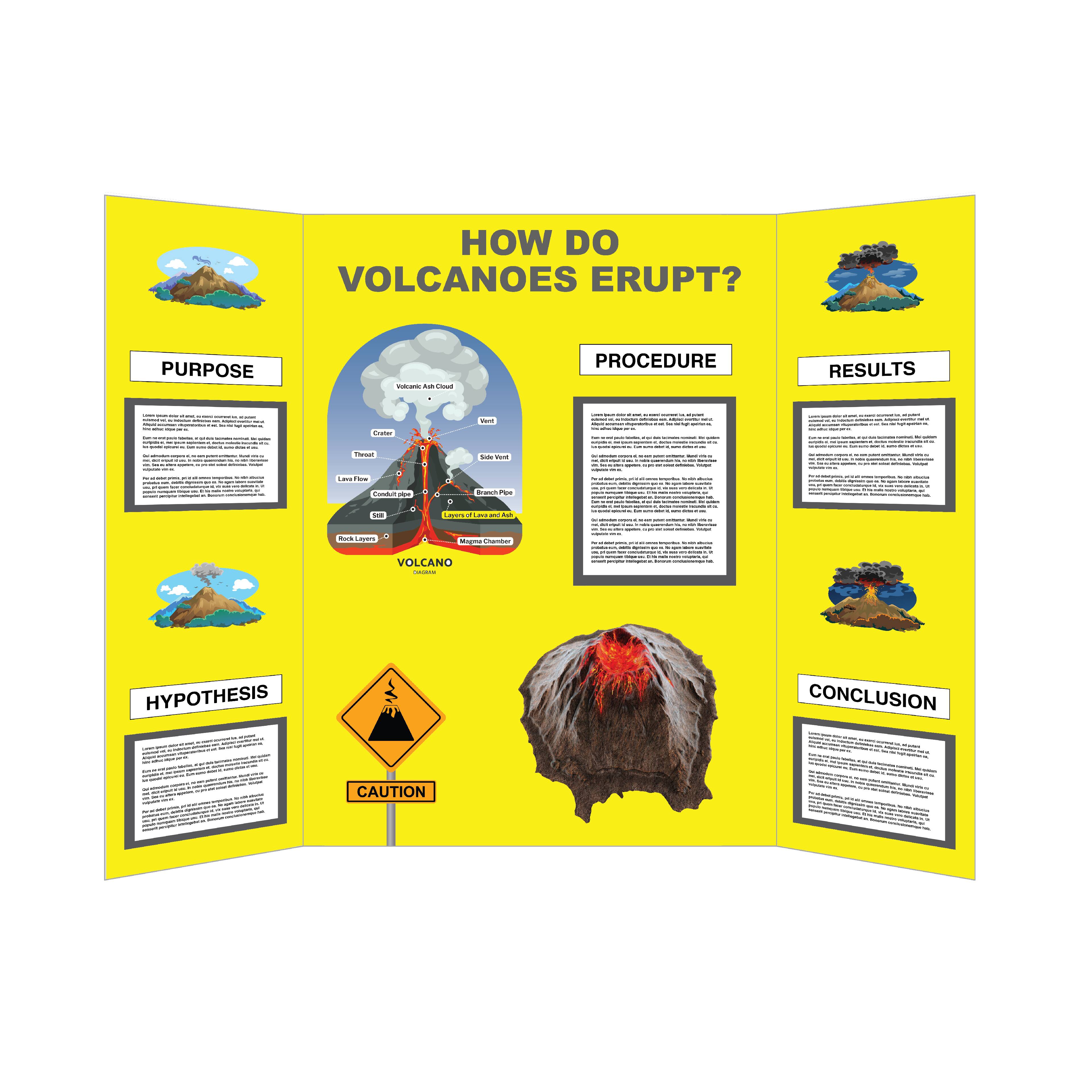 12 Pack: Corrugated Tri-Fold Display Board, 36" x 48"