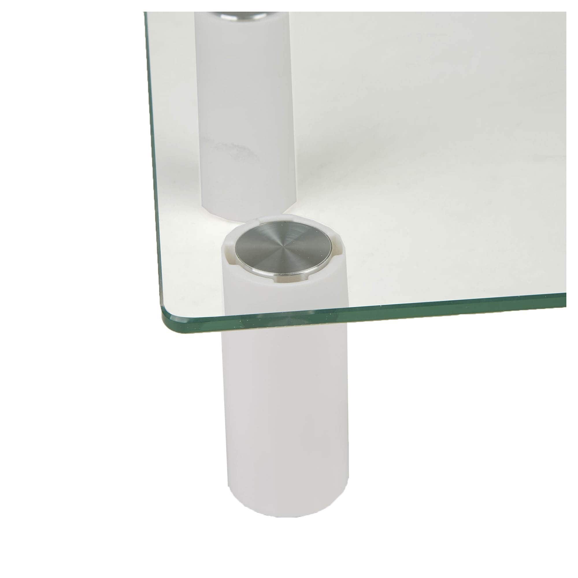 Mind Reader Clear Glass Monitor Stand Riser