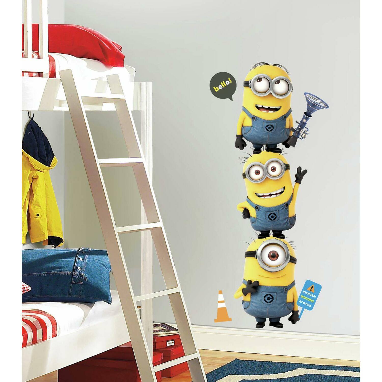 RoomMates Despicable Me 2 Minions Peel & Stick Giant Wall Decals