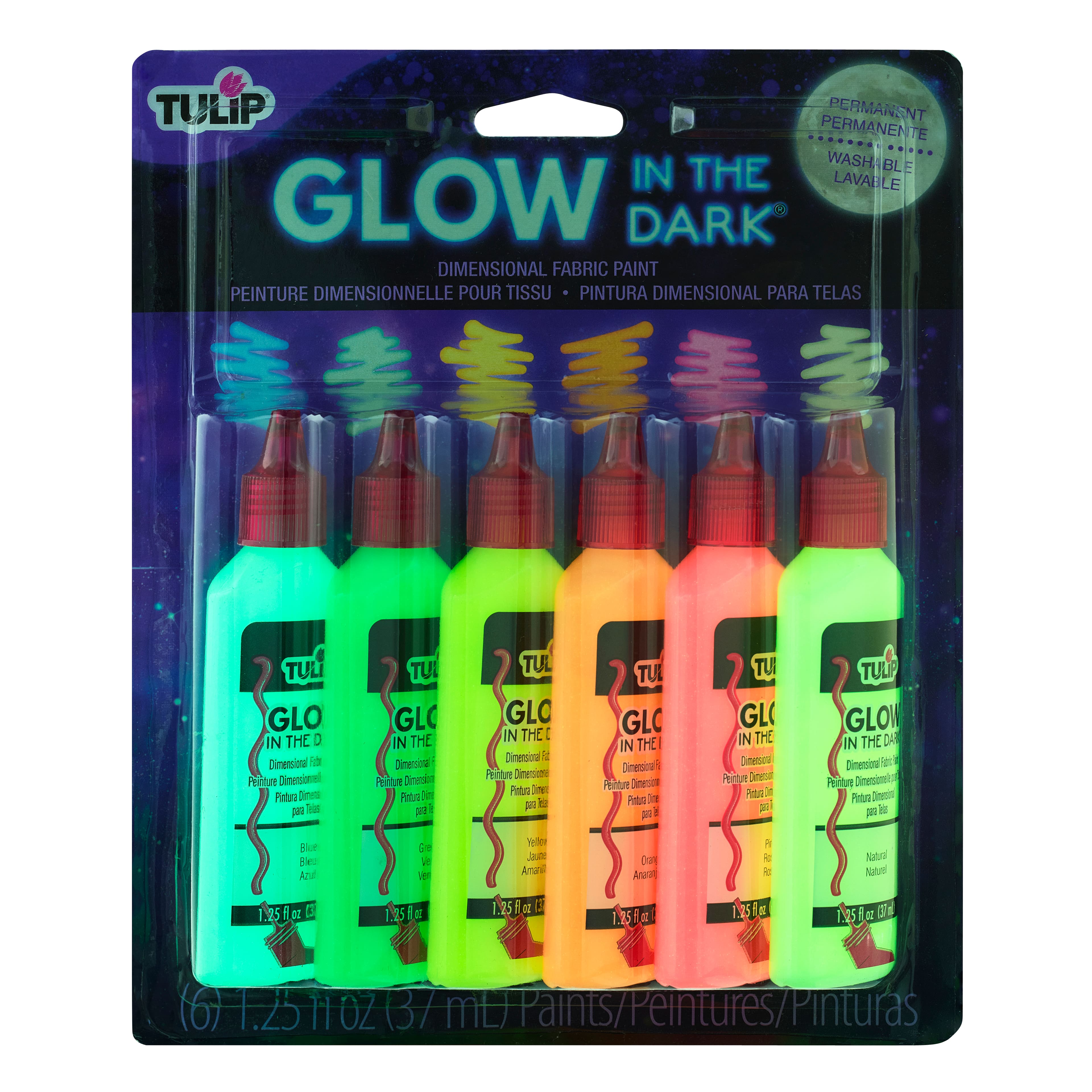 Best Glow in the Dark Fabric Paint - Tulip Dimensional Glow in the Dark  Fabric Paint 