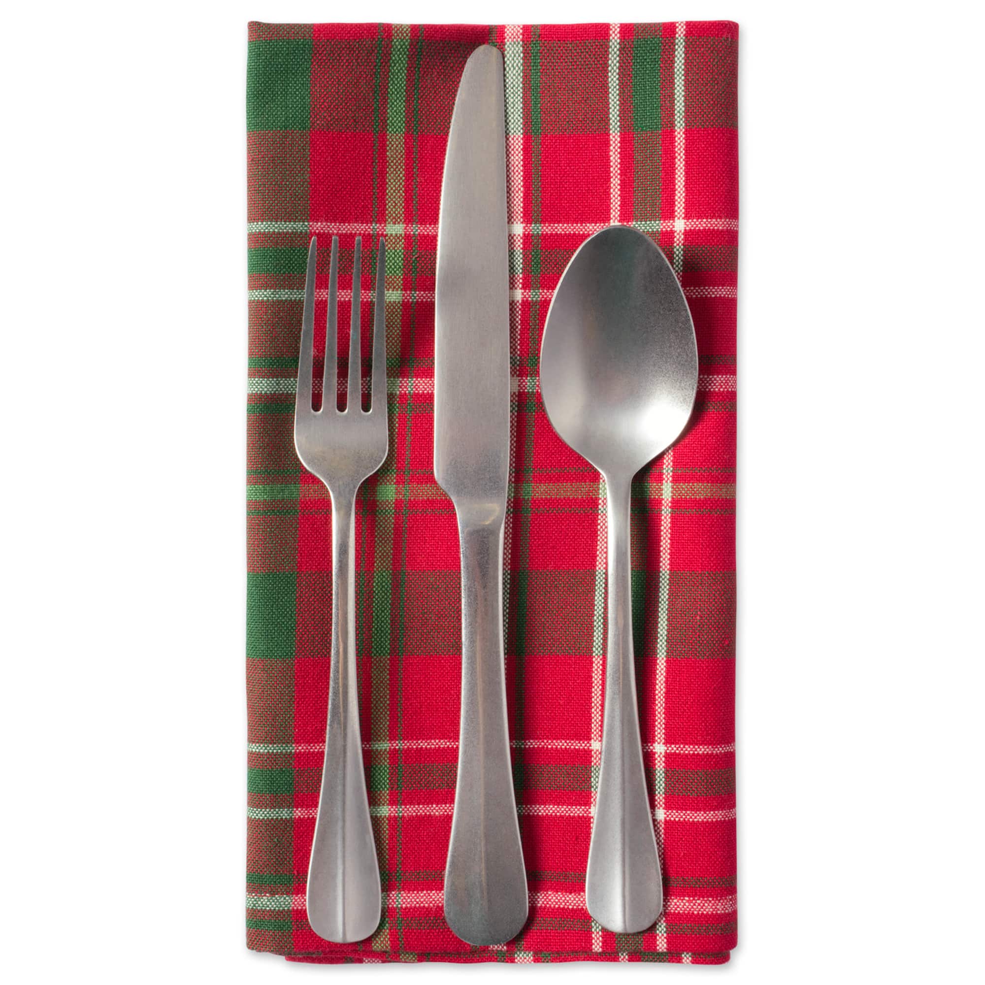 DII&#xAE; Tartan Holly Plaid Napkin Set, 6ct. 