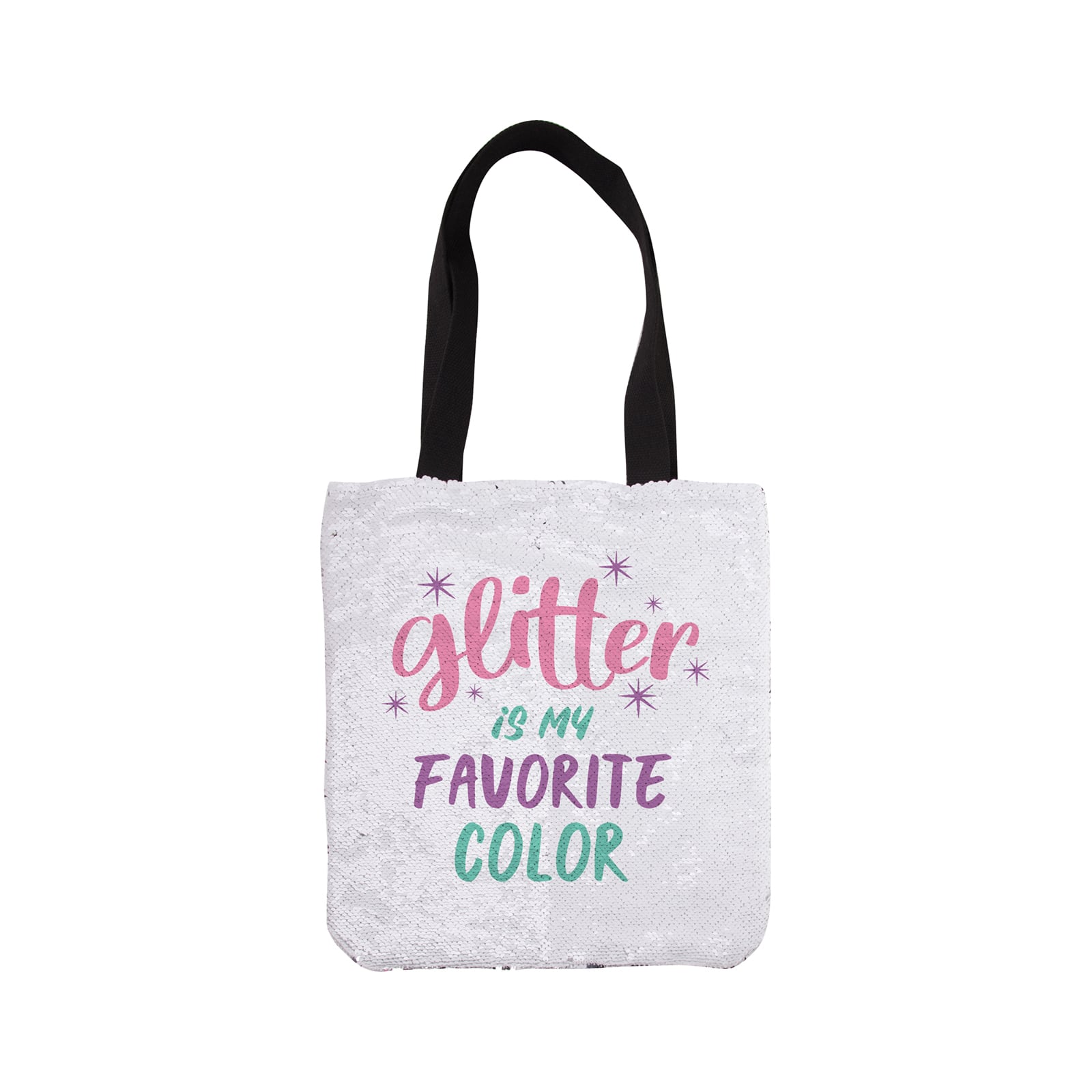 Craft Express 2ct. Sublimation Sequin Tote Bags