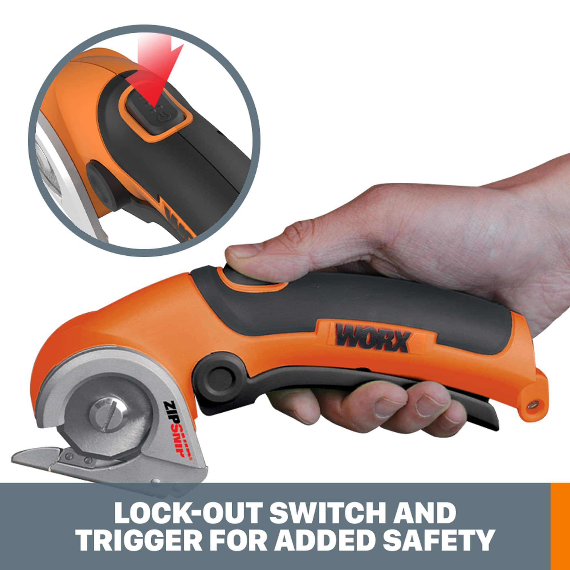 WORX 1-in Stainless Steel Rechargeable Electric Battery Powered Scissors at