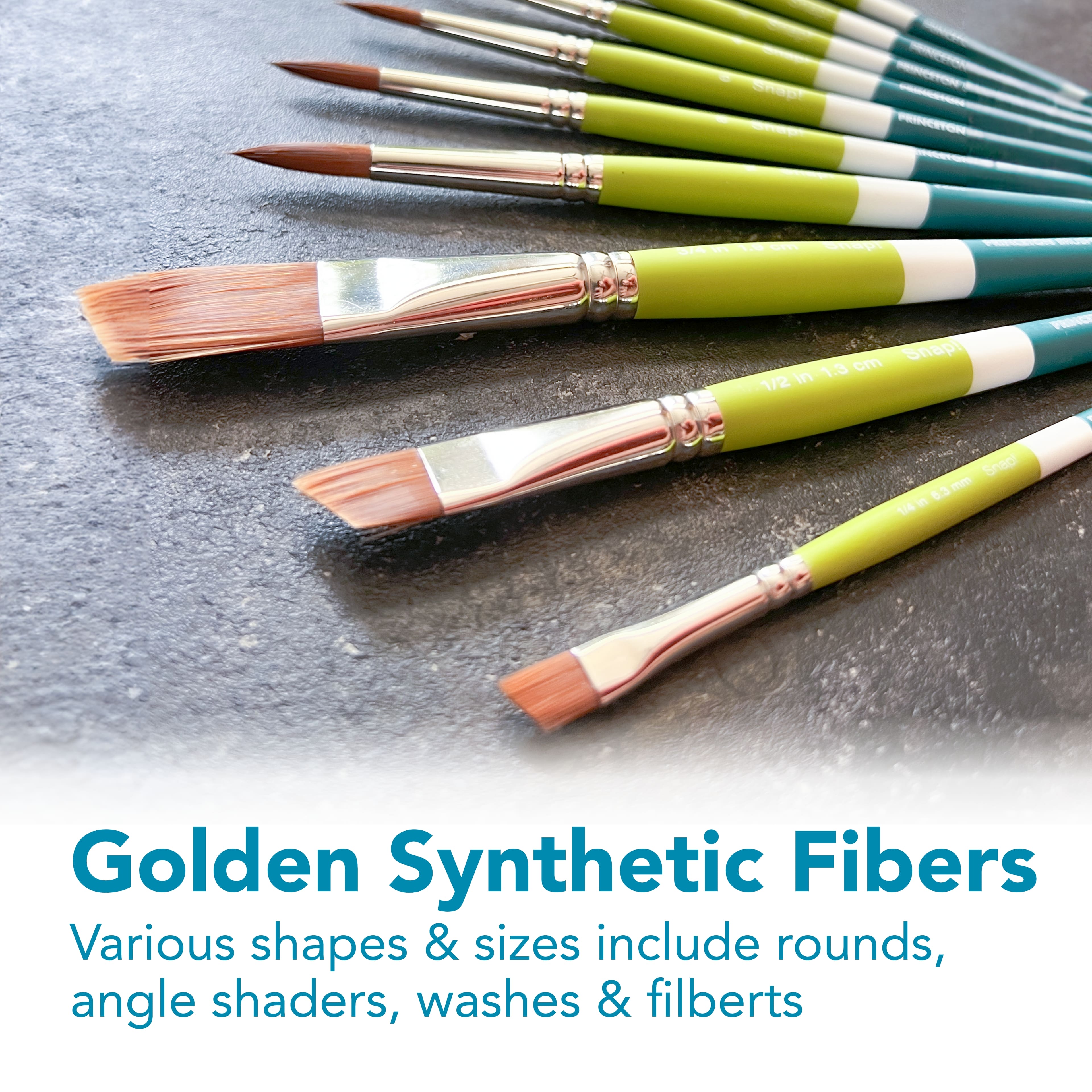 Princeton&#x2122; Snap!&#x2122; Series 9950 Synthetic Short Handle Round Brush
