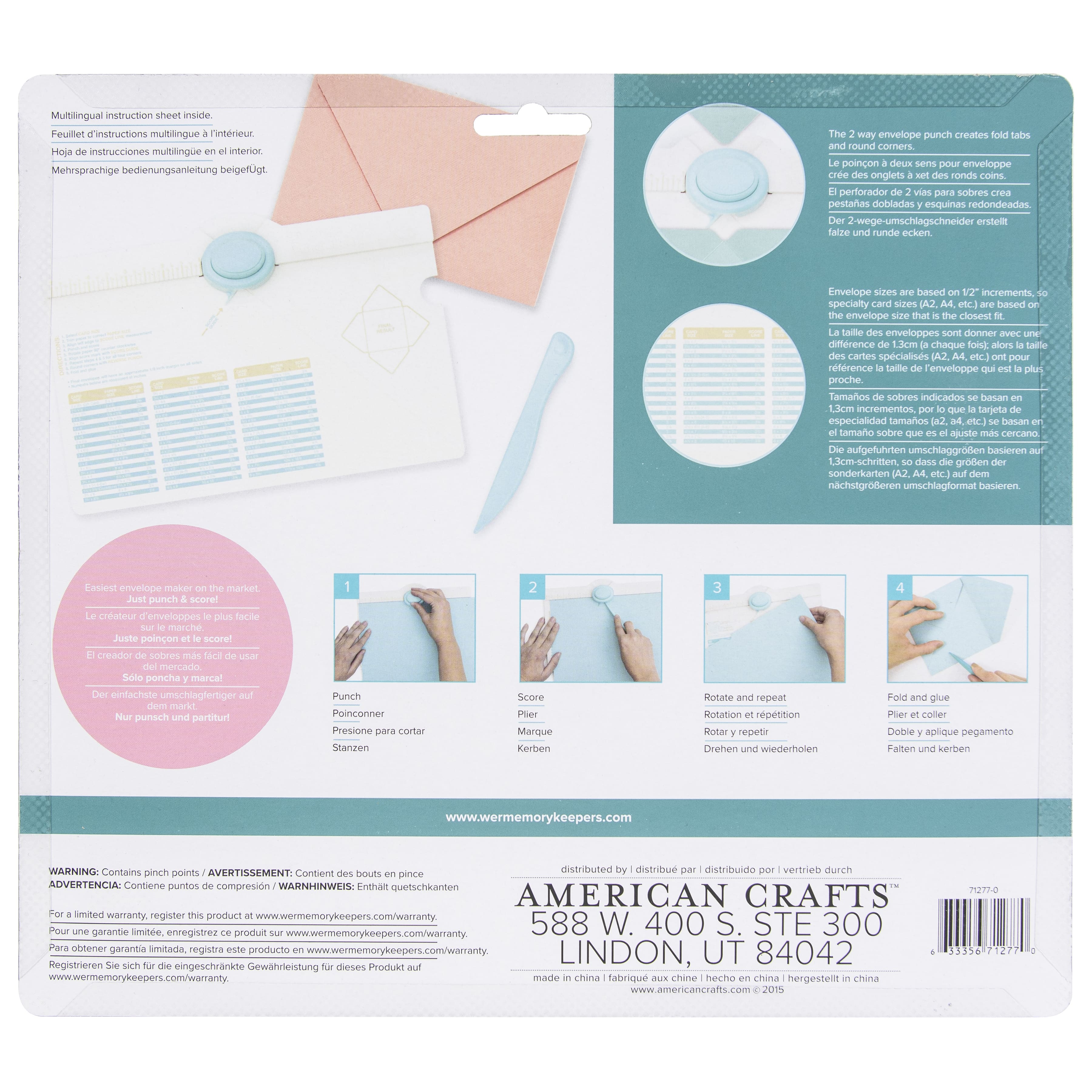 We R Memory Keepers® Envelope Punch Board