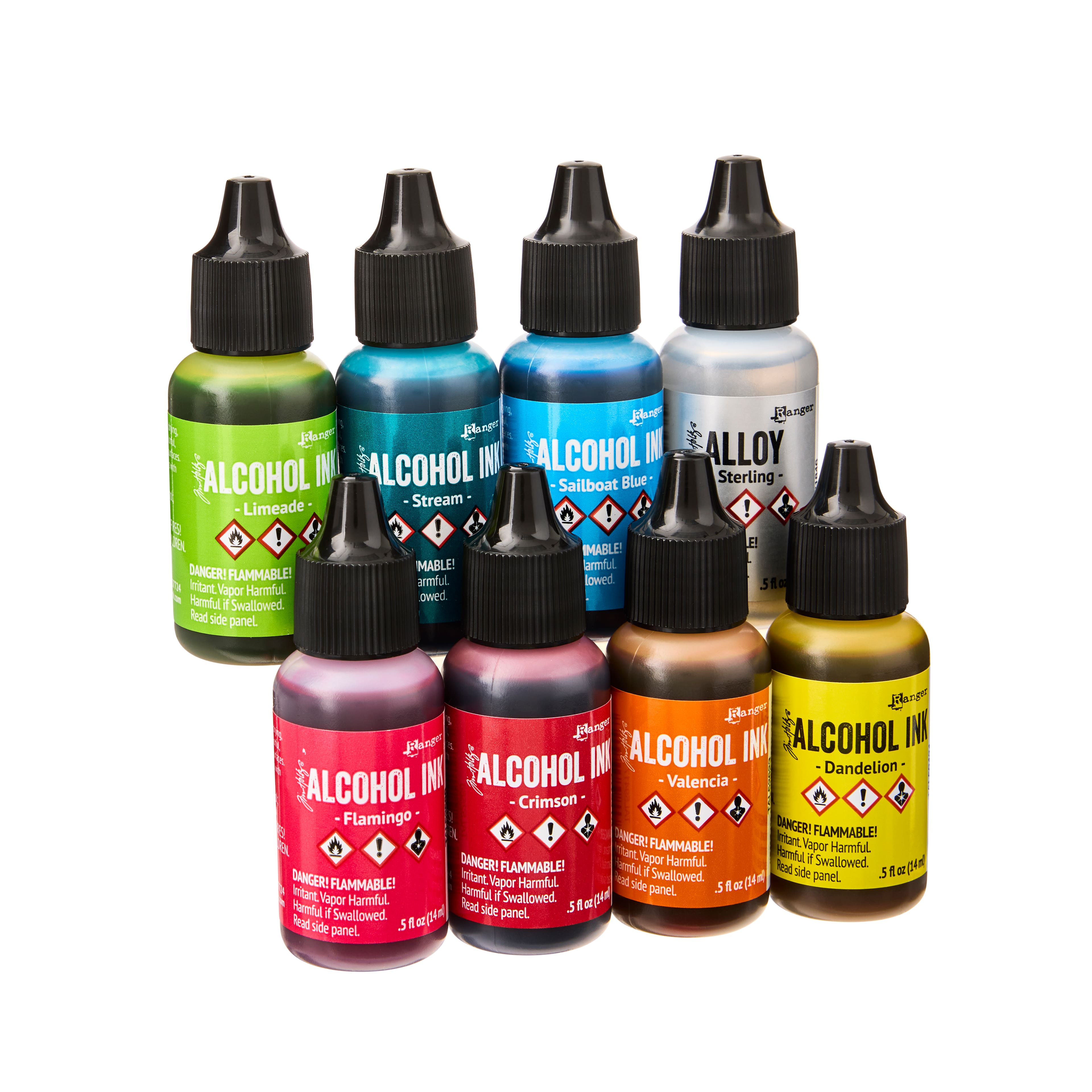 Ranger Alcohol Inks Set 50 Pack, Tim Holtz Brand Assorted Colors, No  Duplicates