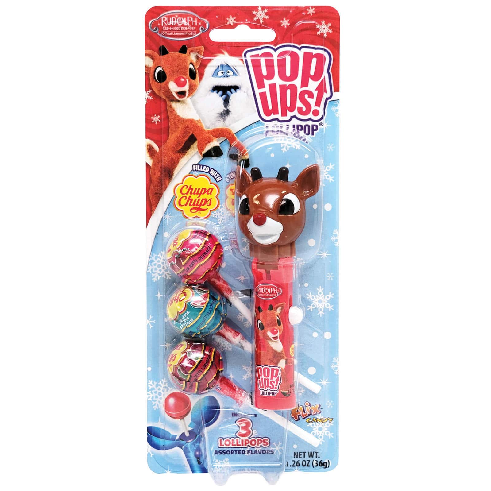 Assorted Pop Ups!™ Classic Christmas Character Lollipop, 1pc.